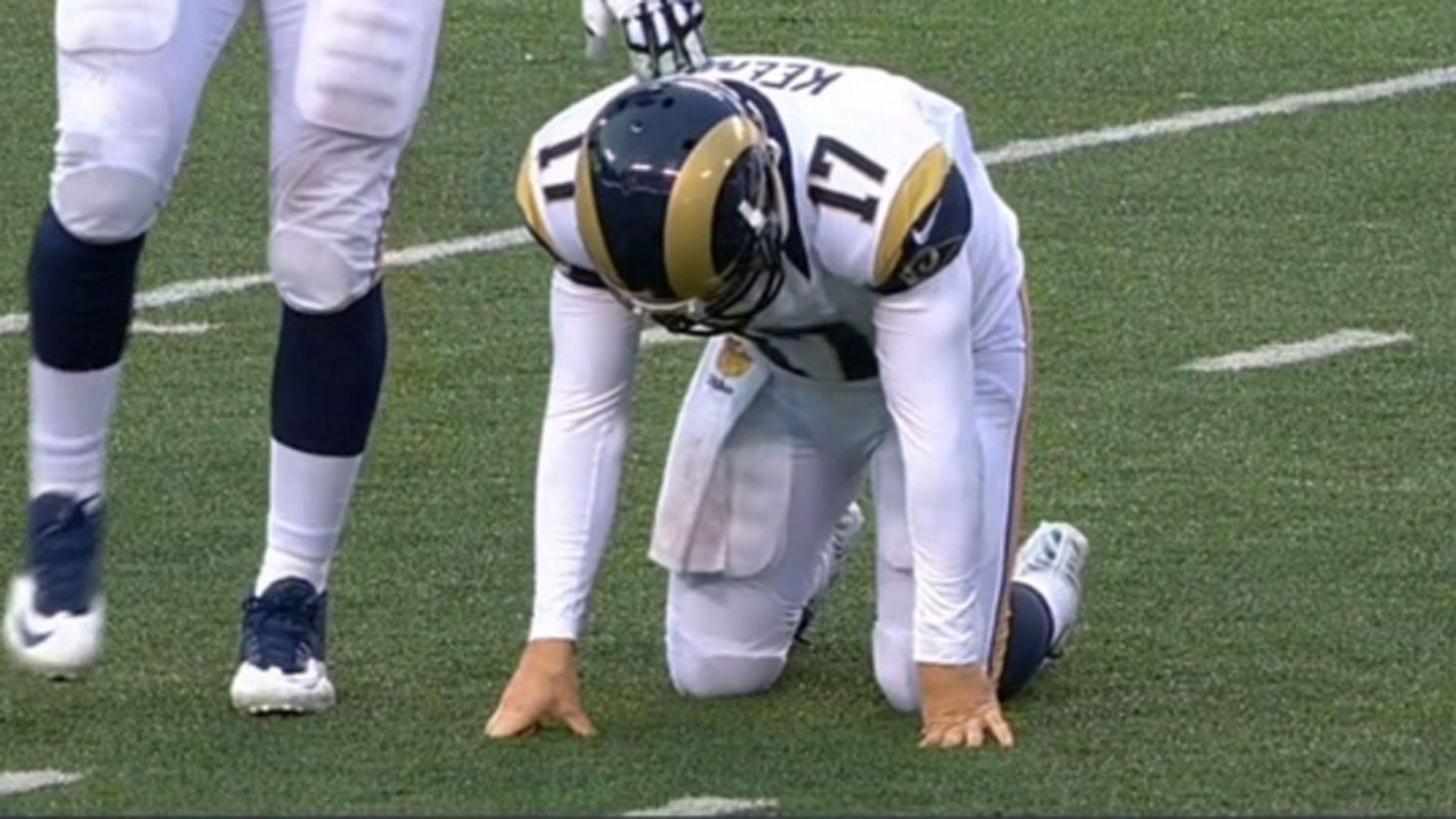 Case Keenum Gives Up Game Losing Fumble After Rams Let Him Stay