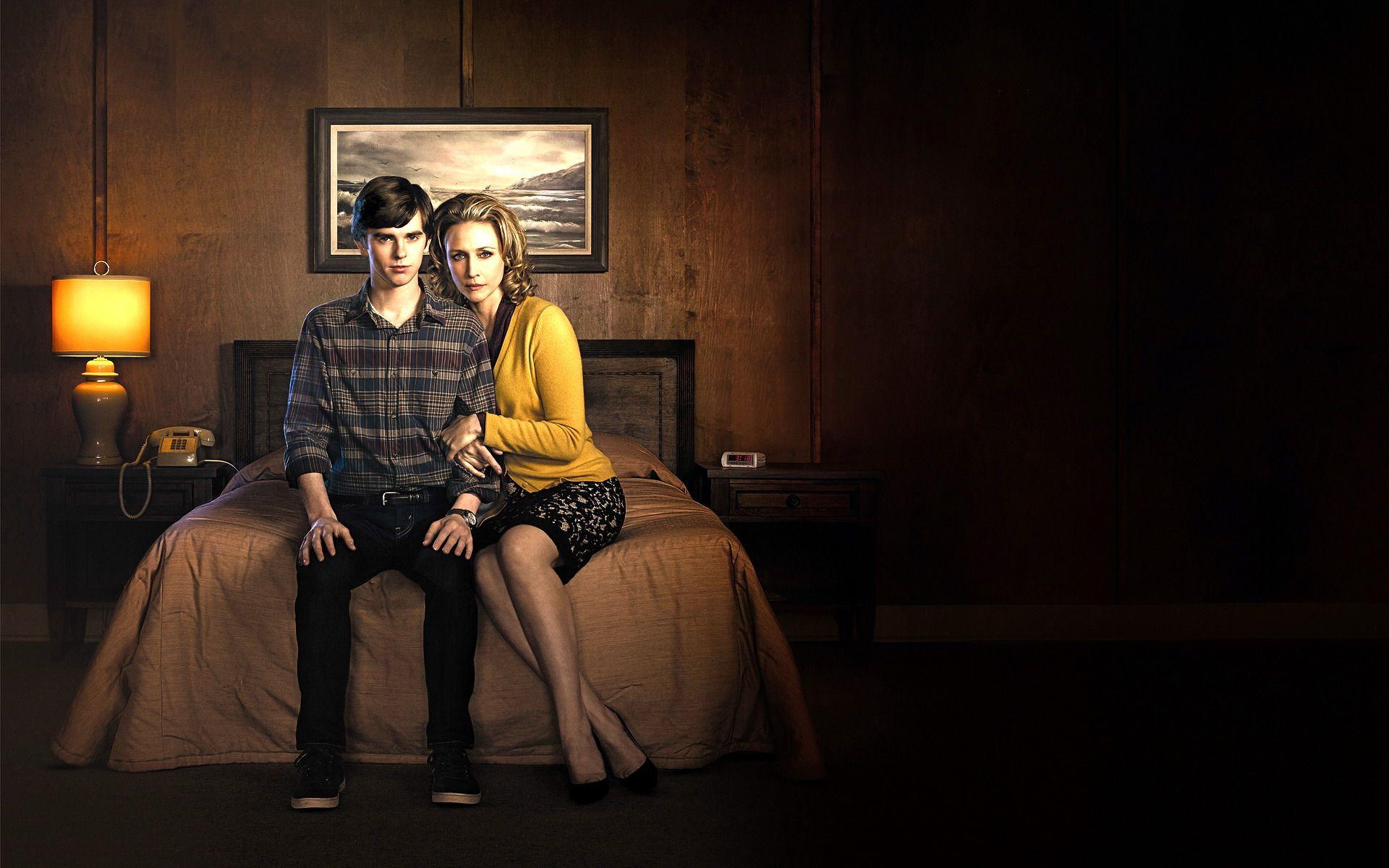 Download Wallpaper 1920x1200 Bates motel, Norman bates, Vera