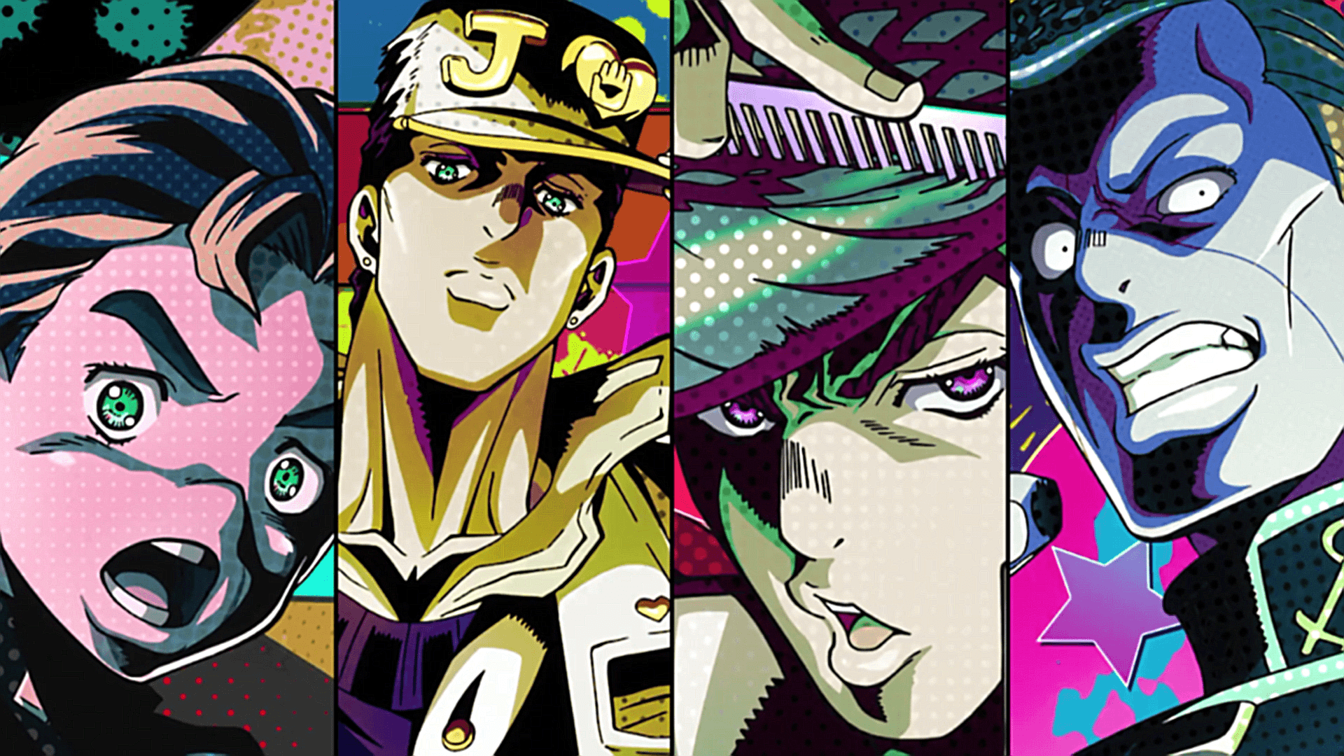 Download Expressive Jojo's Bizarre Adventure Pose! Wallpaper