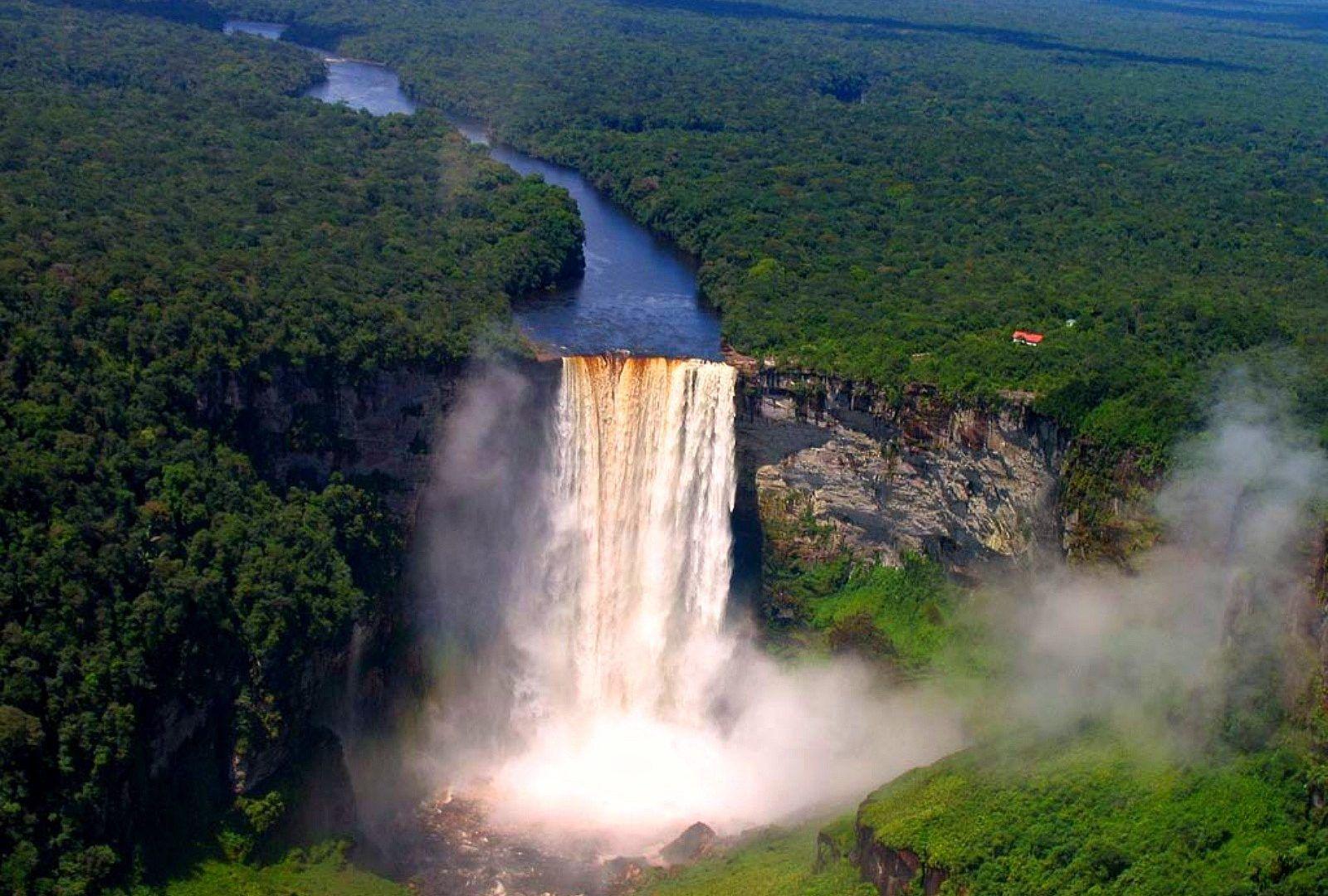 Waterfalls: Kaieteur Falls Guyana Nature Waterfalls Forest Desktop
