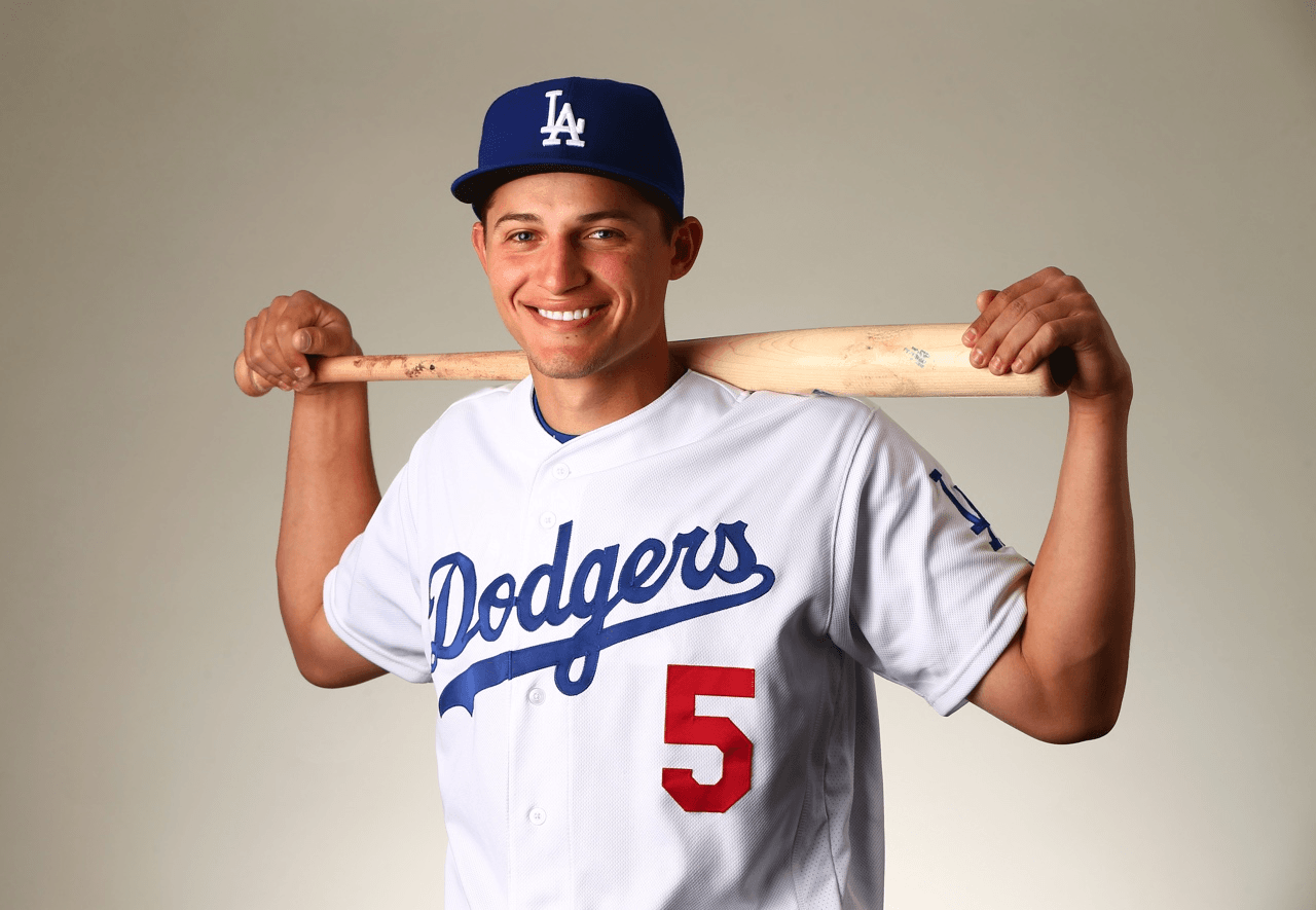 COREY SEAGER Autographed Los Angeles Dodgers WS Statistic 16 x 20  Photograph FANATICS LE 16  Game Day Legends