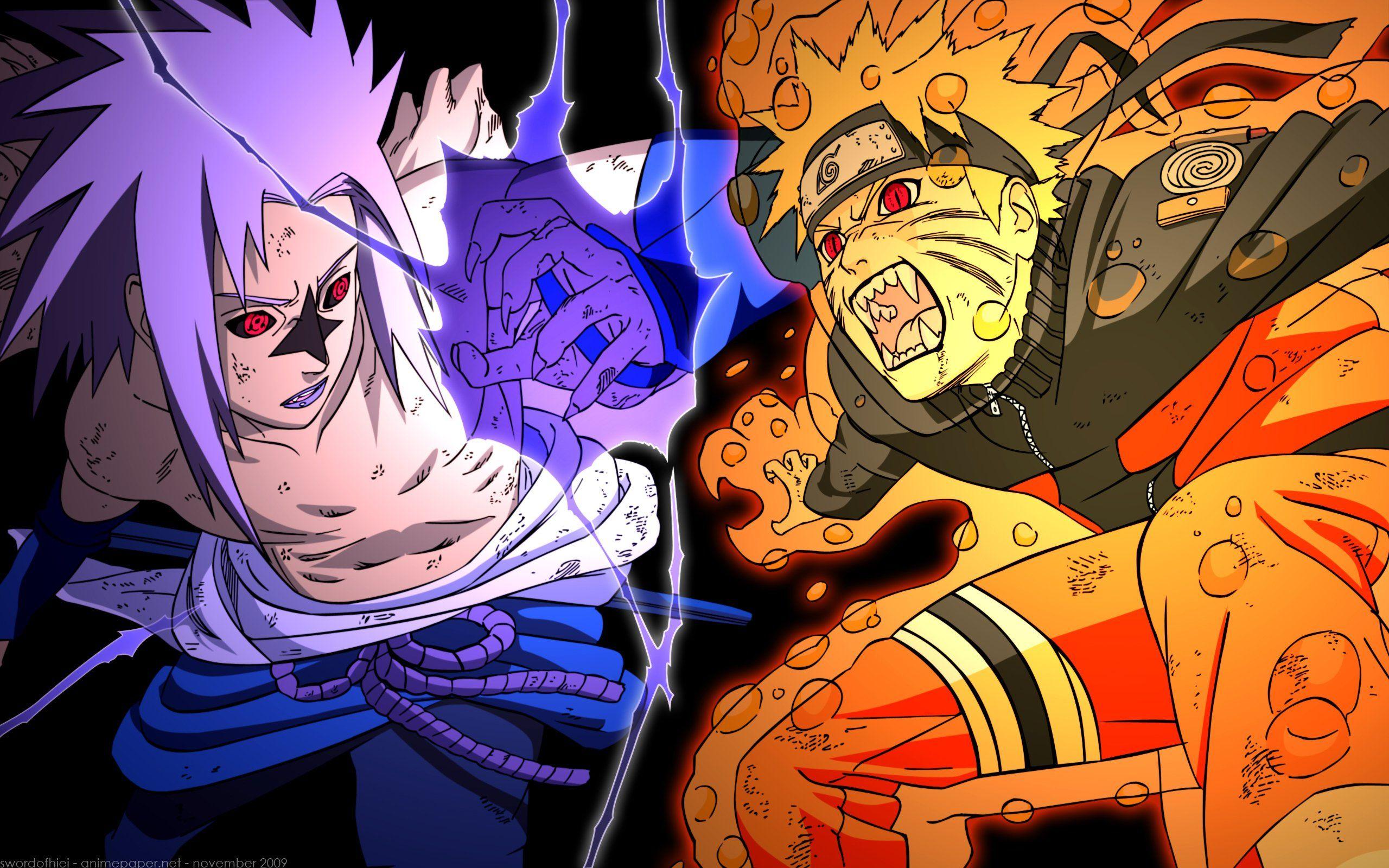 naruto kyuubi mode vs sasuke eternal mangekyou sharingan