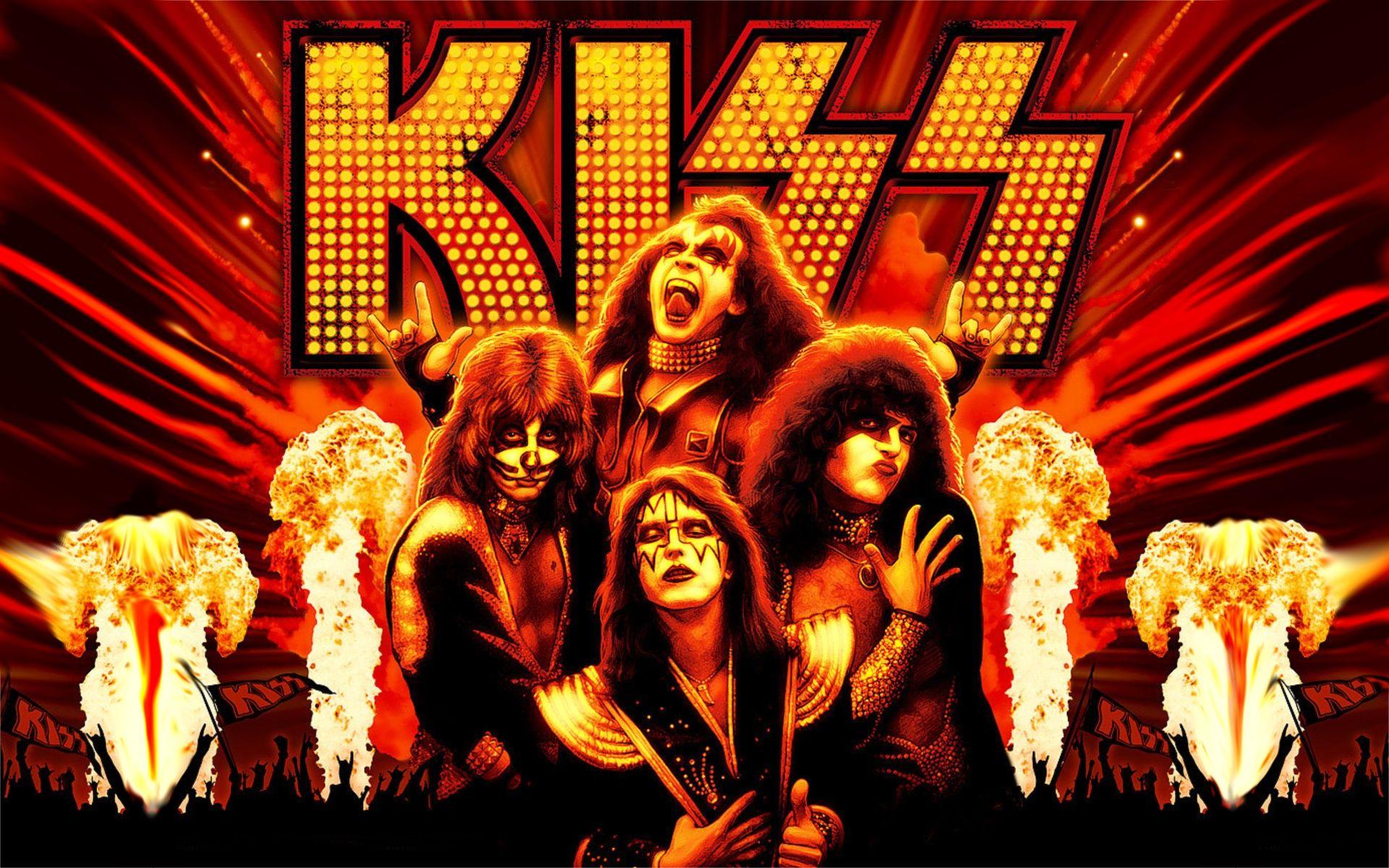 Kiss Band. Full HD Widescreen wallpaper for desktop download