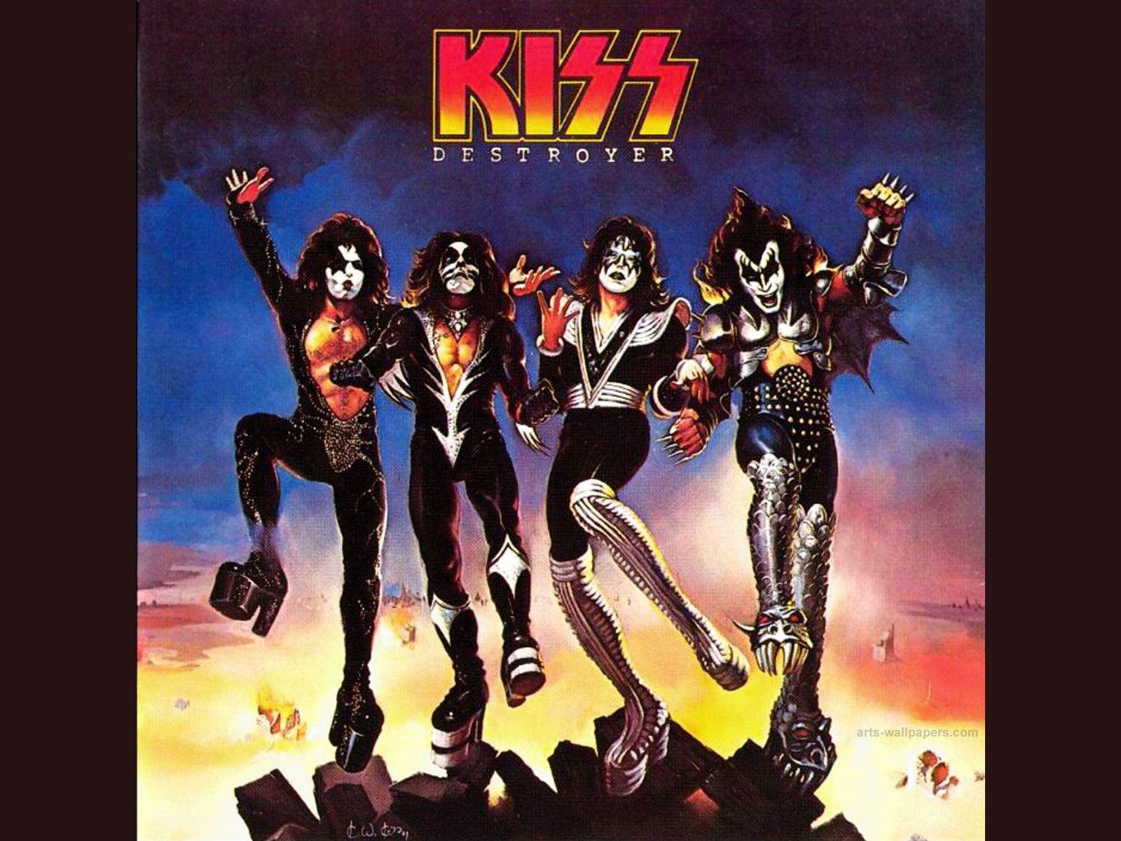 image of Kiss Rock Band Wallpaper - #SC