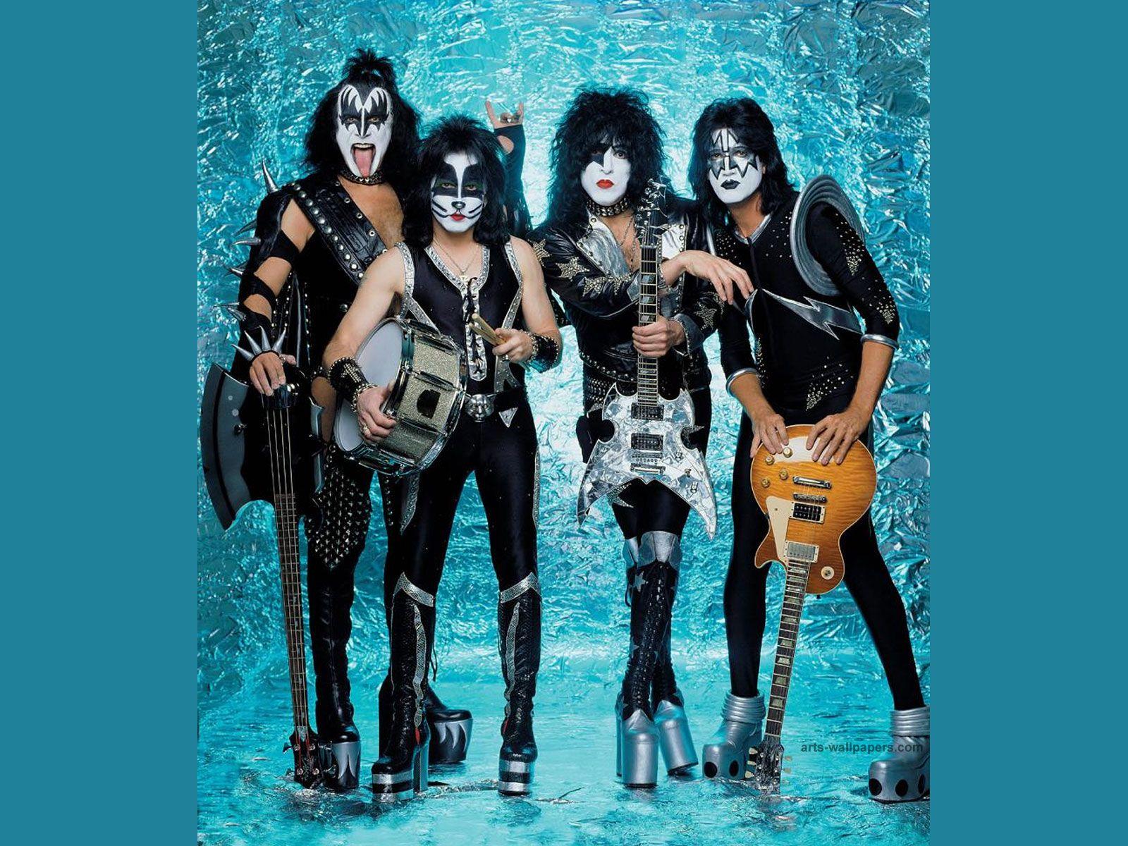 Kiss heavy metal rock bands guitar wallpaperx1200