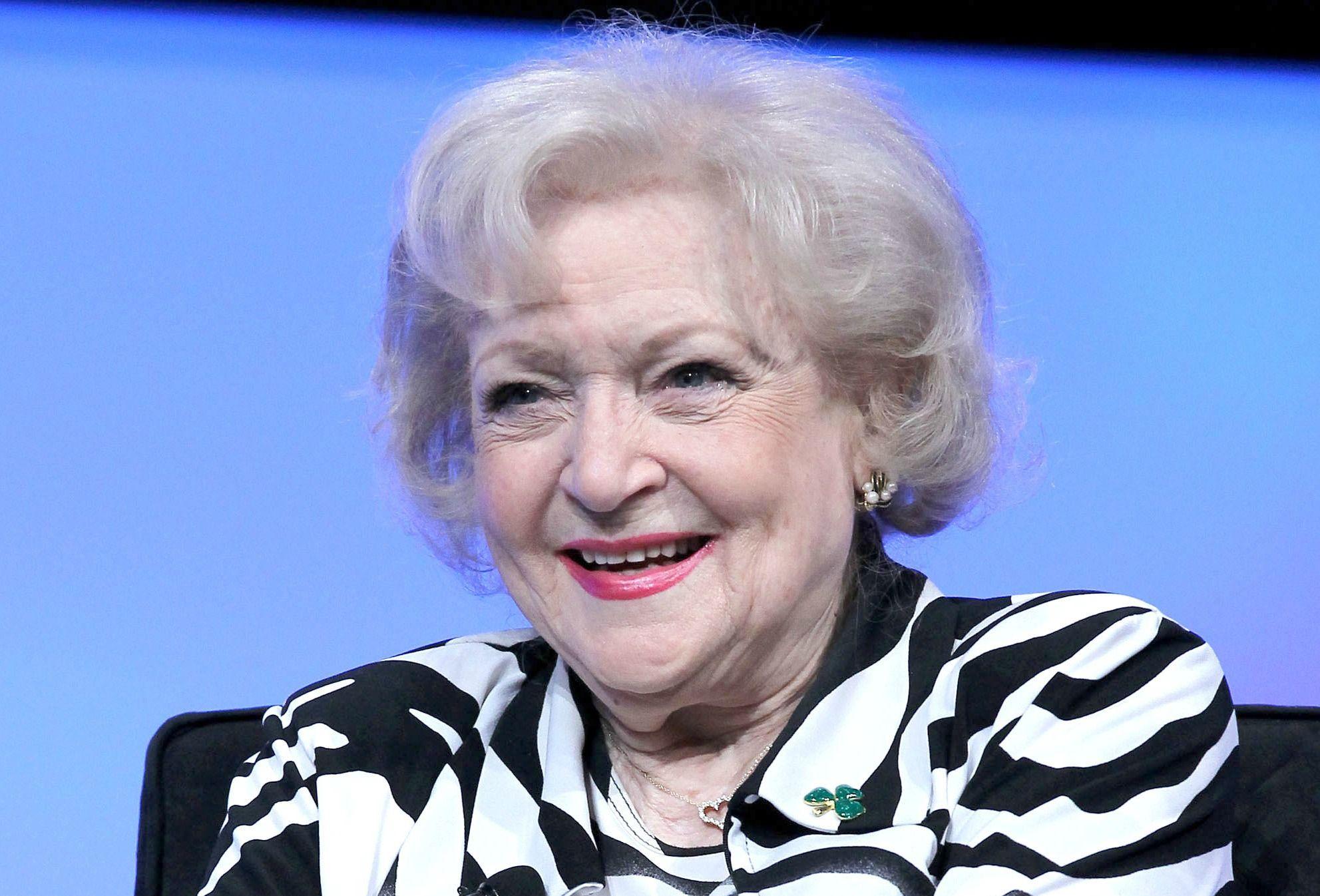 Women of Hollywood who own their grey hair: Betty White