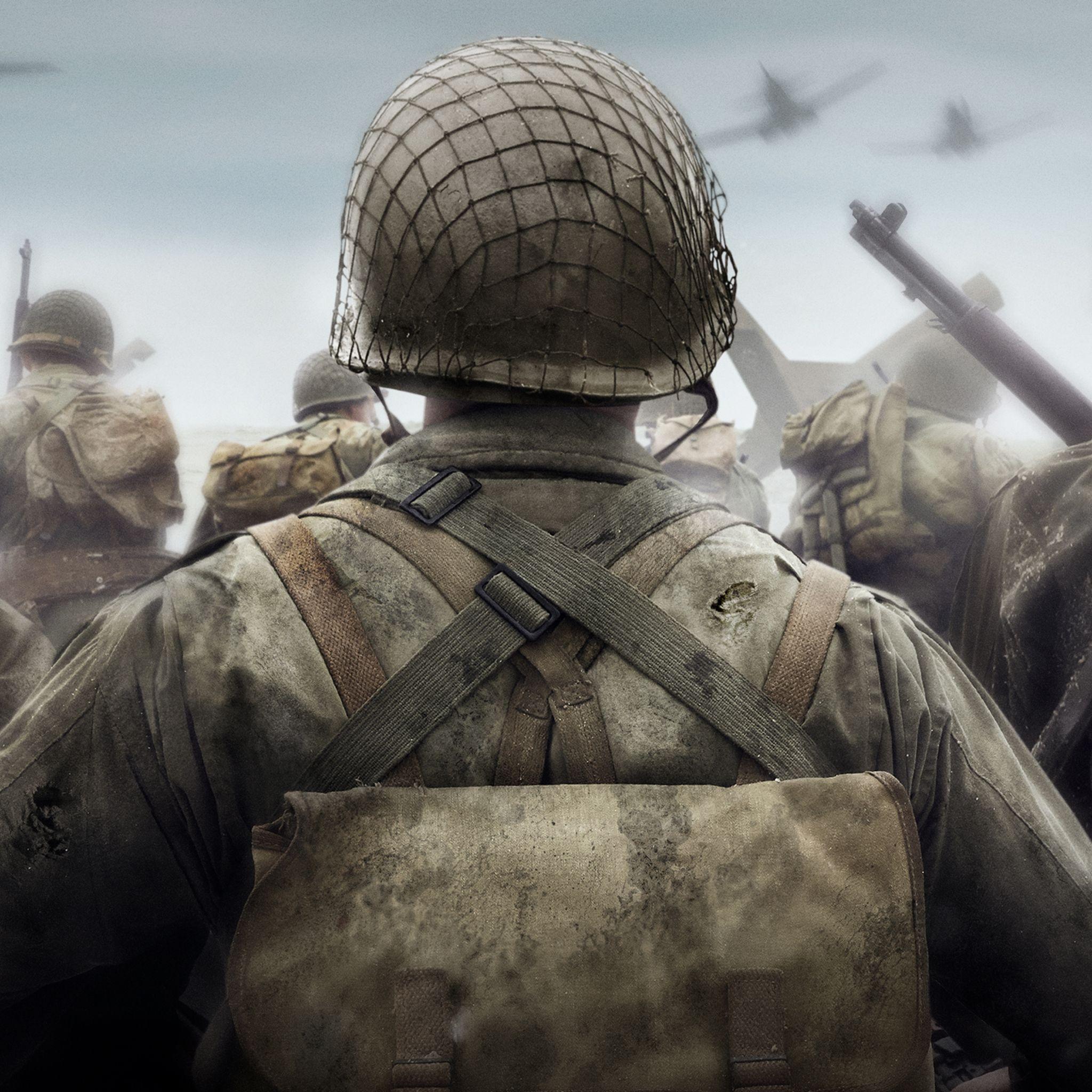Download Call Of Duty WWII 4k HD 4k Wallpaper In 2048x2048 Screen
