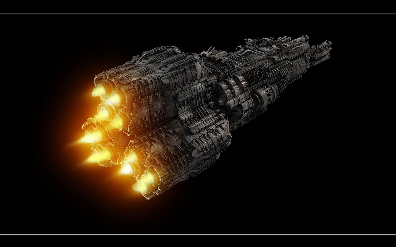 Starship Space Fantasy 3D Graphics Ships Technics Fantasy