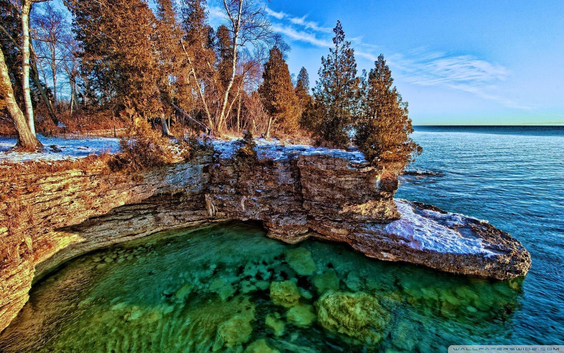 Lake Michigan HD desktop wallpaper, Widescreen, High Definition