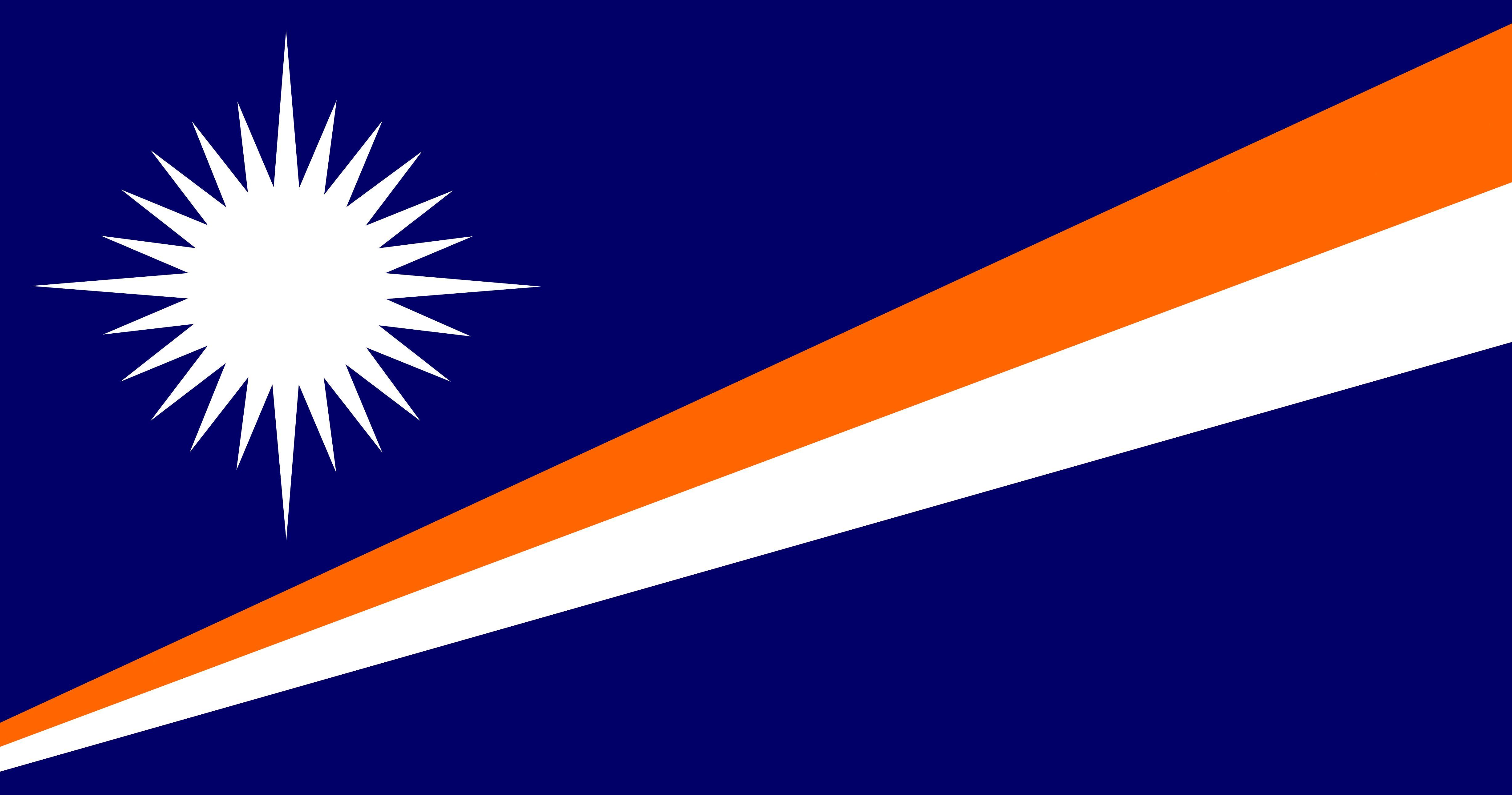Marshall Islands Flag Stripes 4909x2583