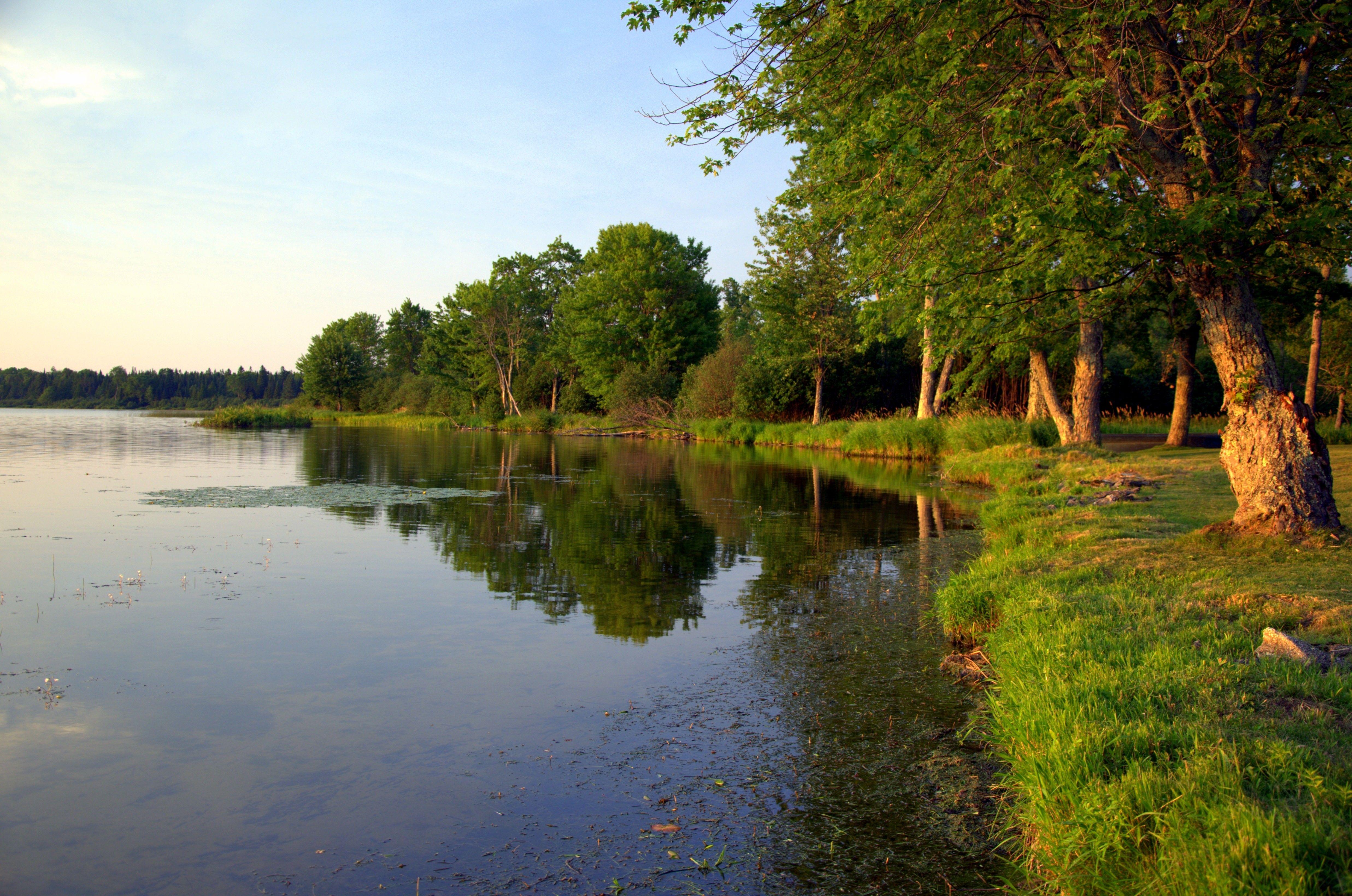 Lakes: Reflection Water Lakes Michigan Beautiful Country Lake
