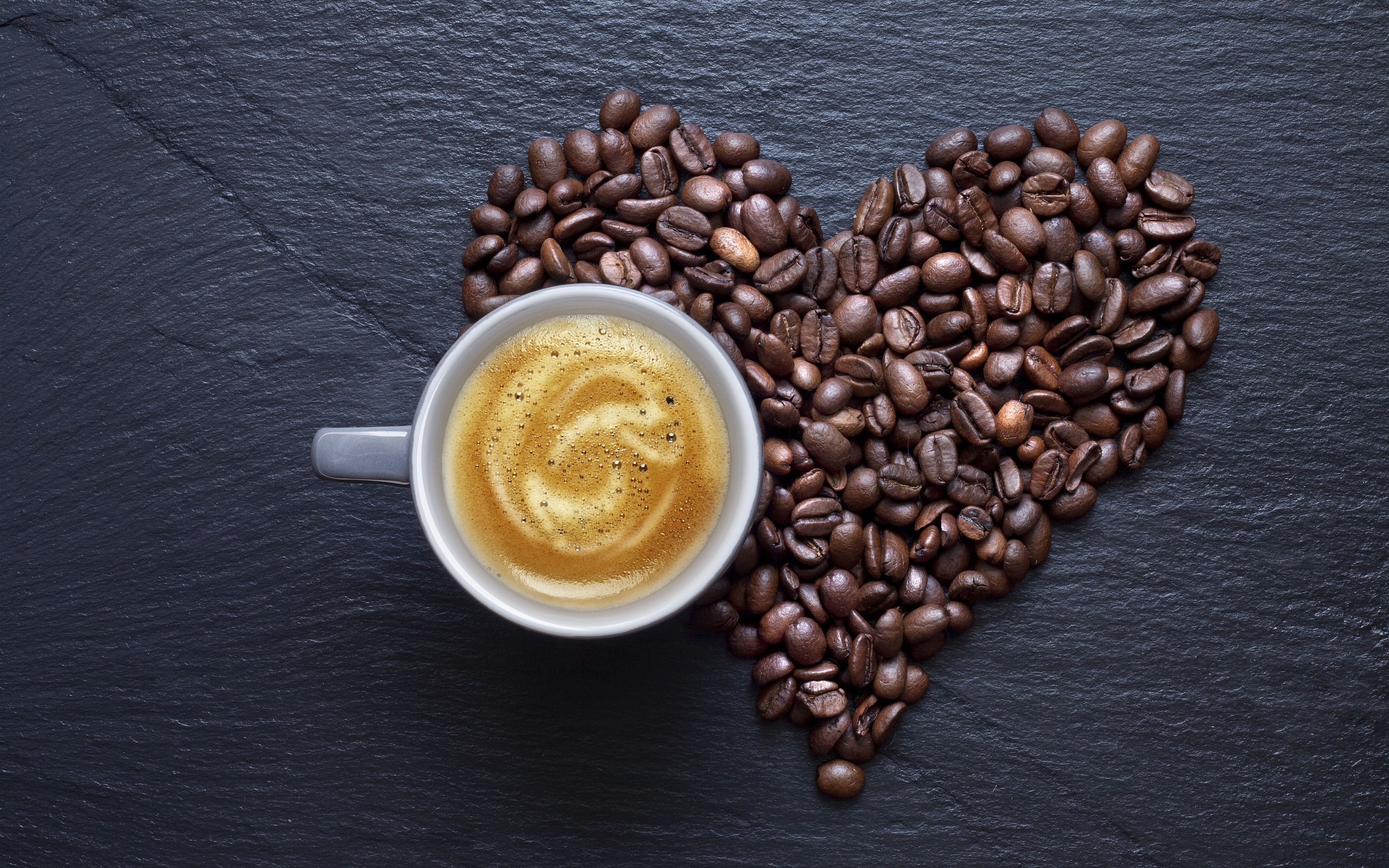 image of Wallpaper Love Hearts Coffee - #SC