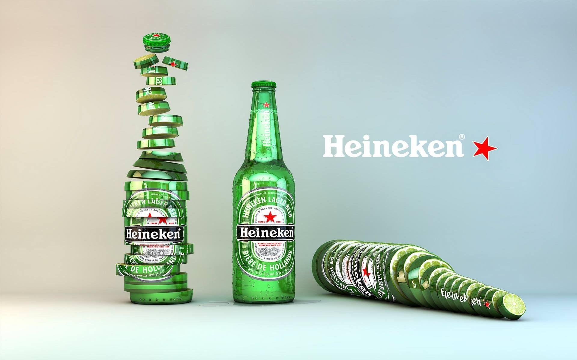 Wallpaper Heineken, Beer, Brand, Bottle, Label HD, Picture, Image