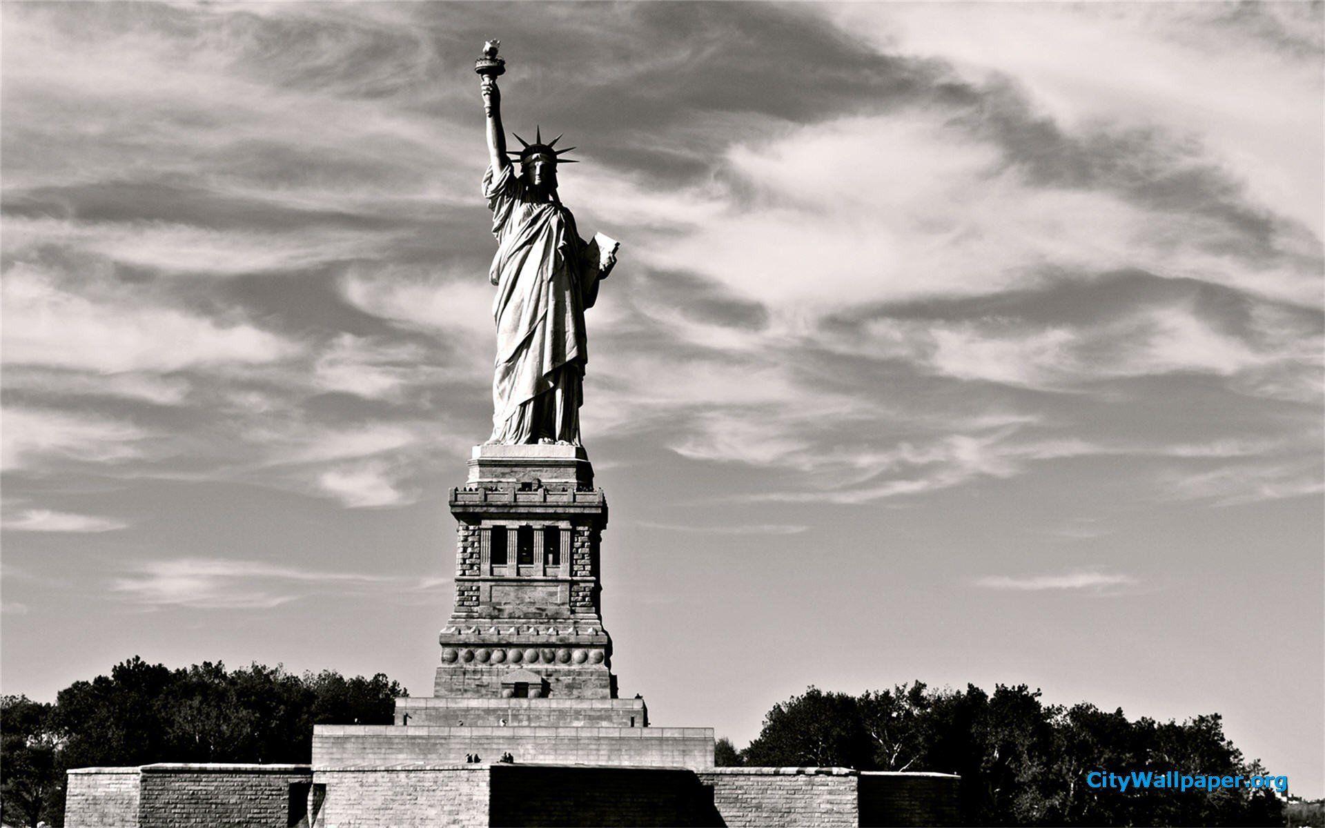 Buildings Cities Cityscapes New York City Statue Of Liberty