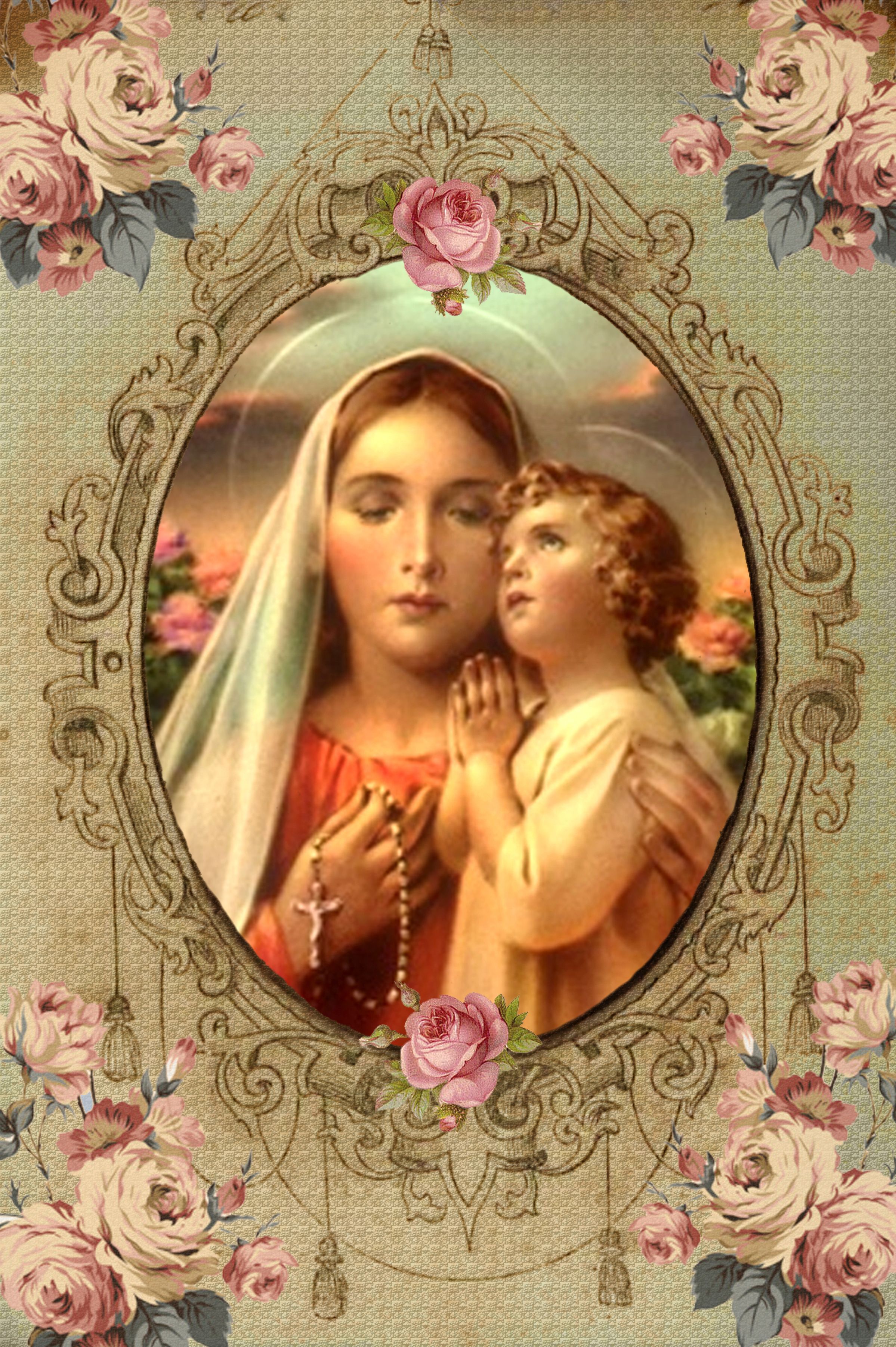 Our Lady and Baby Jesus. Blessed Virgin Mary. Baby