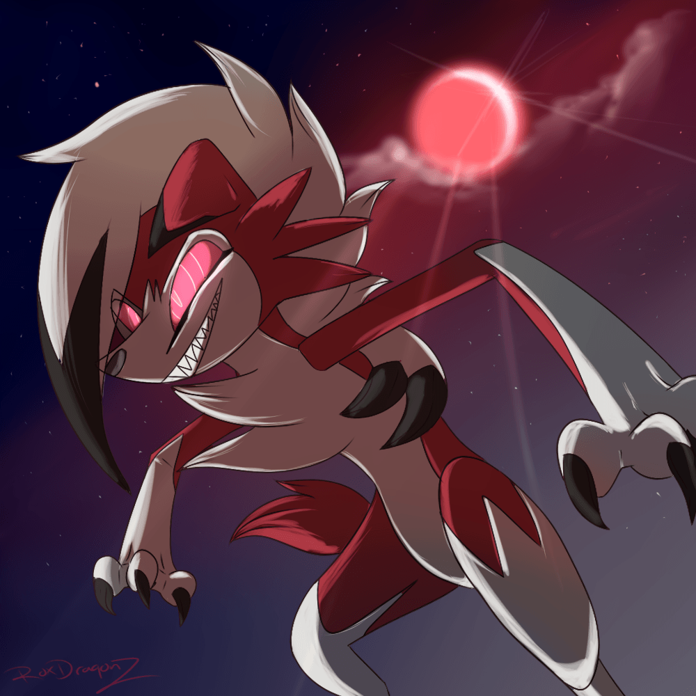 Lycanroc Midnight form by ROXDragonz.