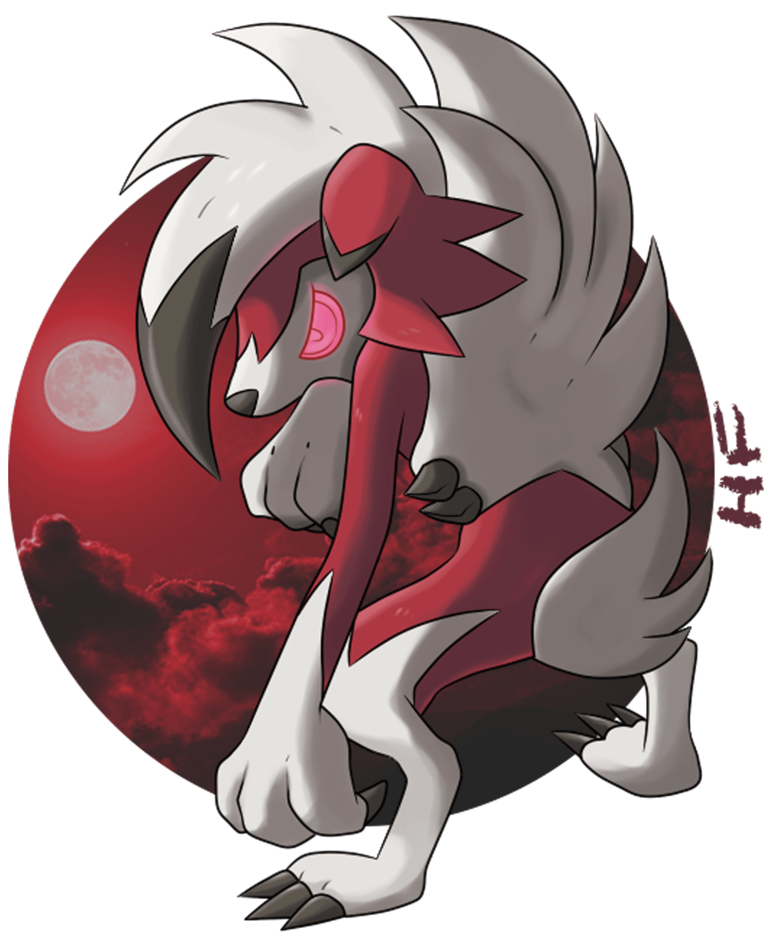 Lycanroc Midnight Form Wallpapers Wallpaper Cave
