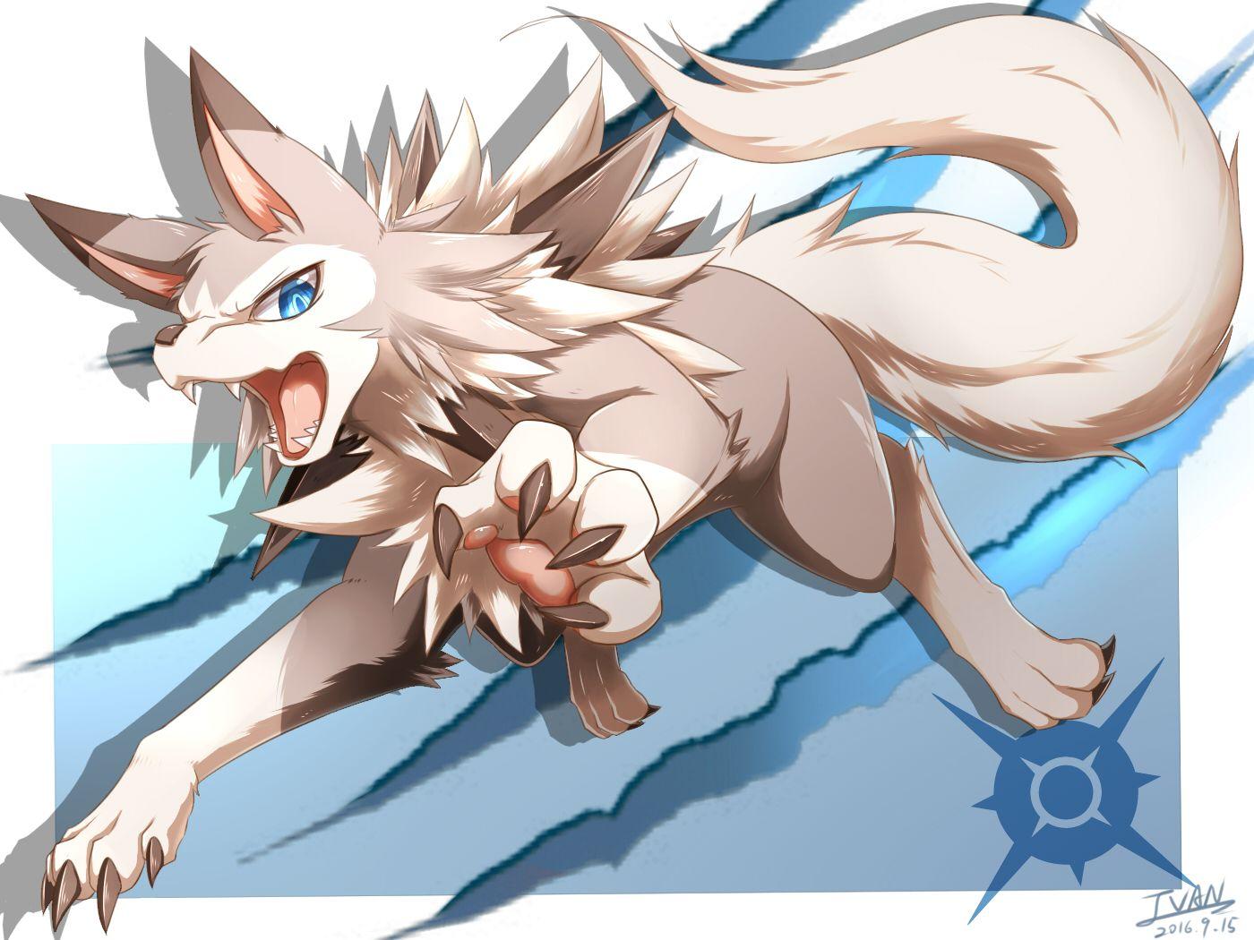 lycanroc dusk form wallpaper