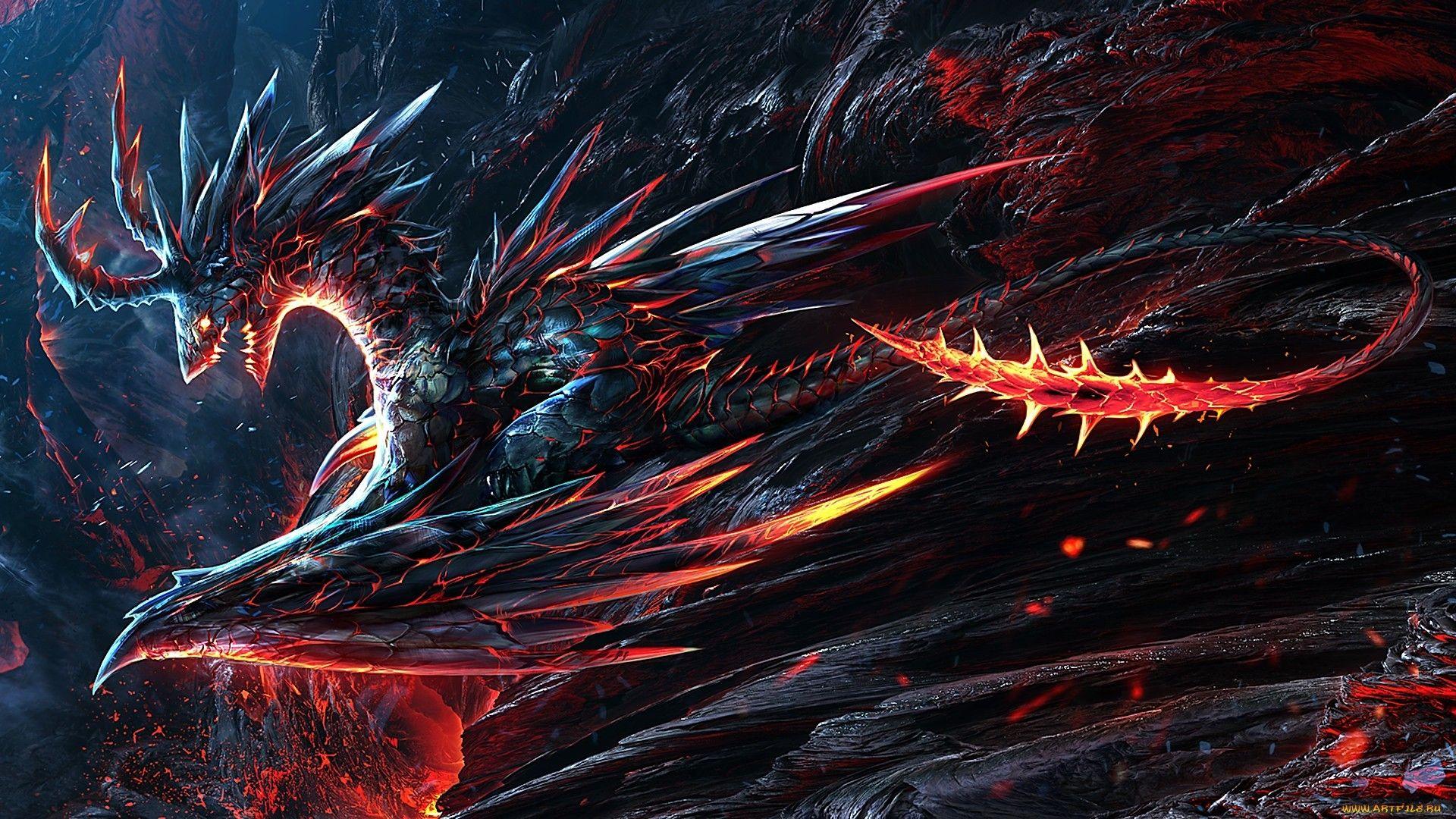 dragon, Fire dragon Wallpaper HD / Desktop and Mobile Background
