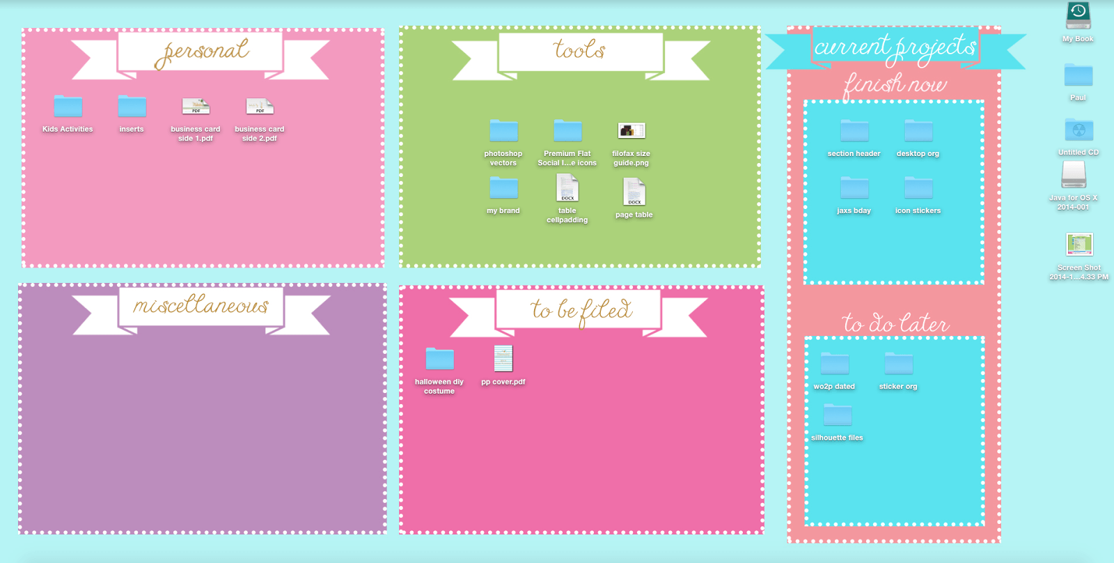 Planners and Printables Organized Desktop Wallpapers