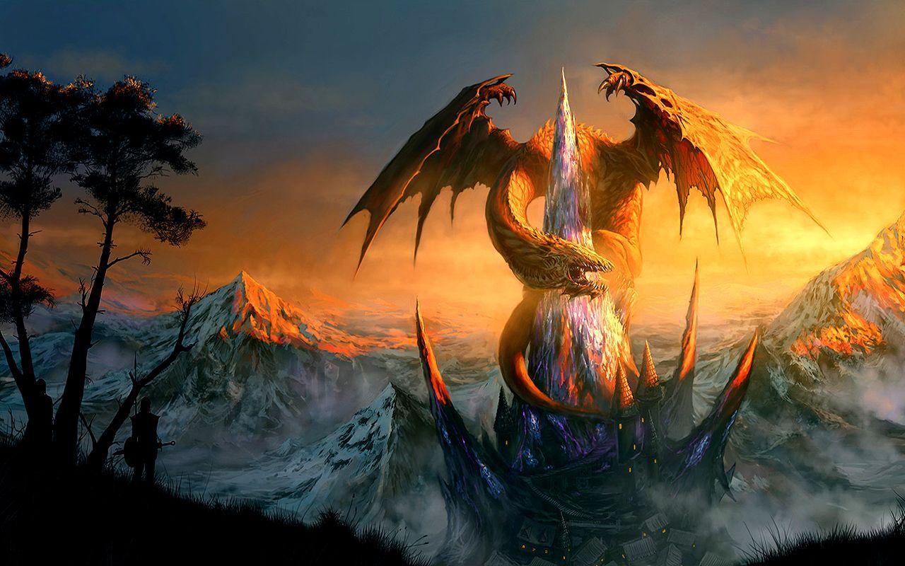 Mythical Fire Dragons