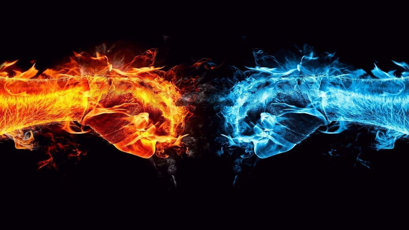 Fire And Ice Dragon Wallpaper in High Resolution