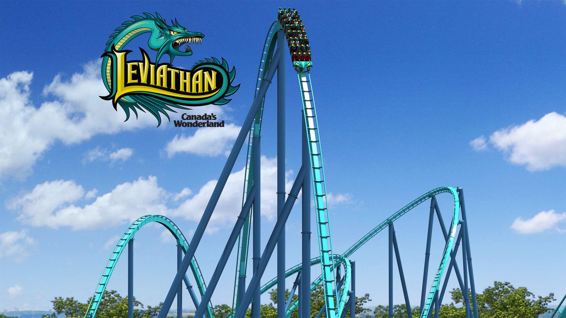 Leviathan First Drop at Canada's Wonderland Desktop Wallpaper