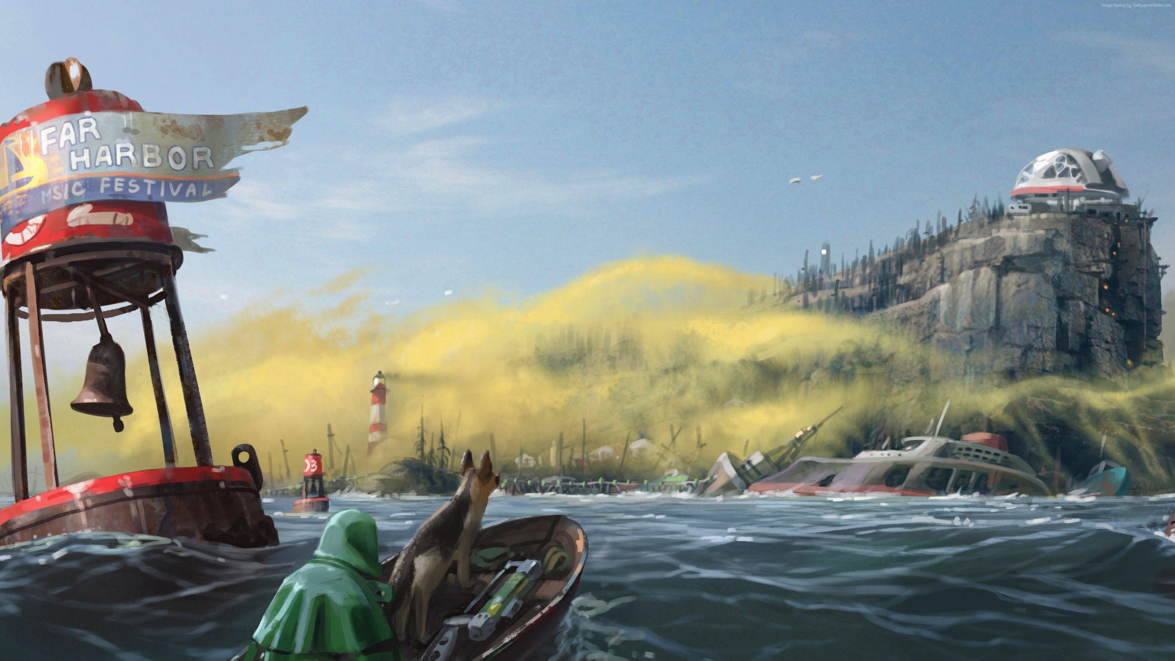 Fallout 4 Far Harbor. Games HD 4k Wallpaper