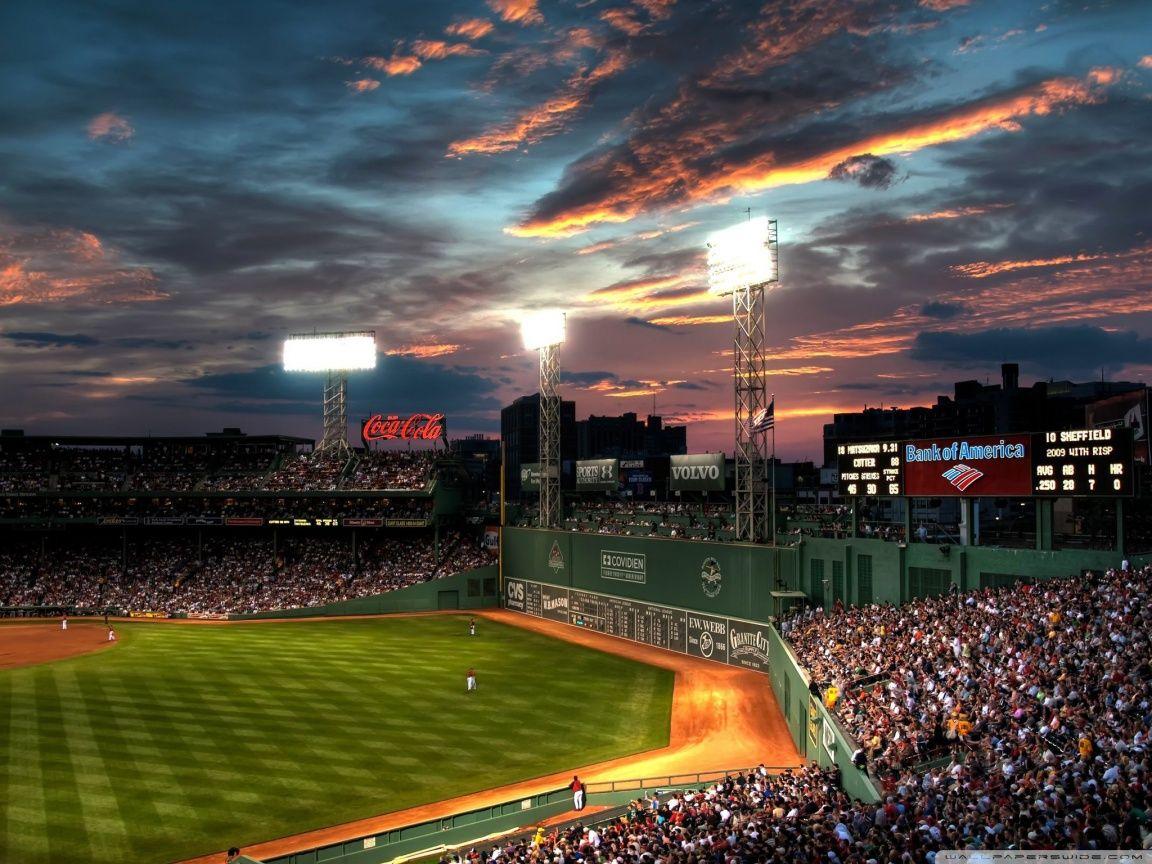 fenway park at night wallpaper