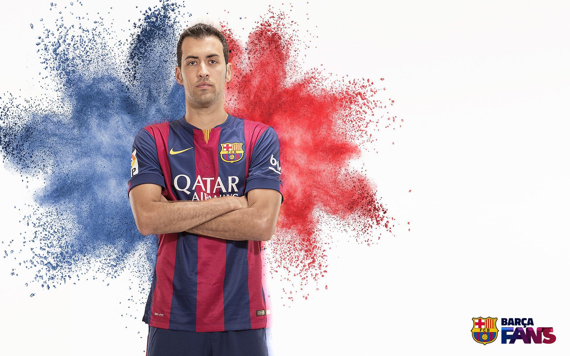SERGIO BUSQUETS Nr.5. Barcelona Shirts 2014 2015. FC