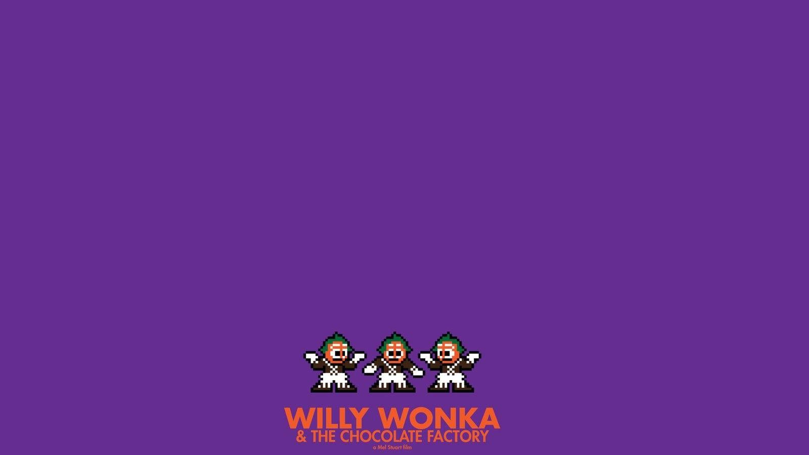 Movies Posters Willy Wonka Chocolate Factory 8 Bit Wallpaper