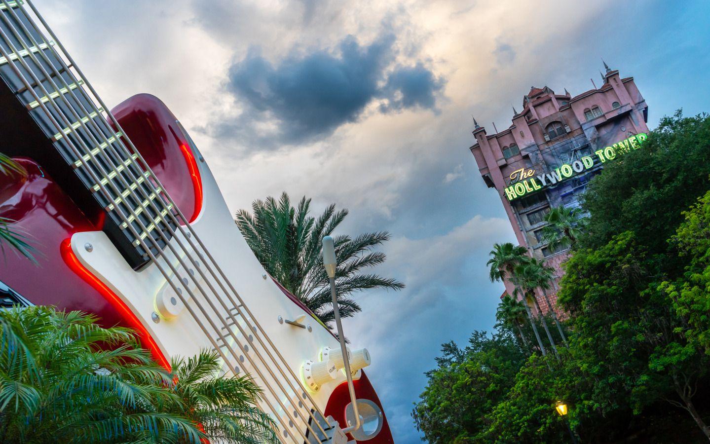 The Hollywood Tower, Guitar, Hollywood Studios widescreen