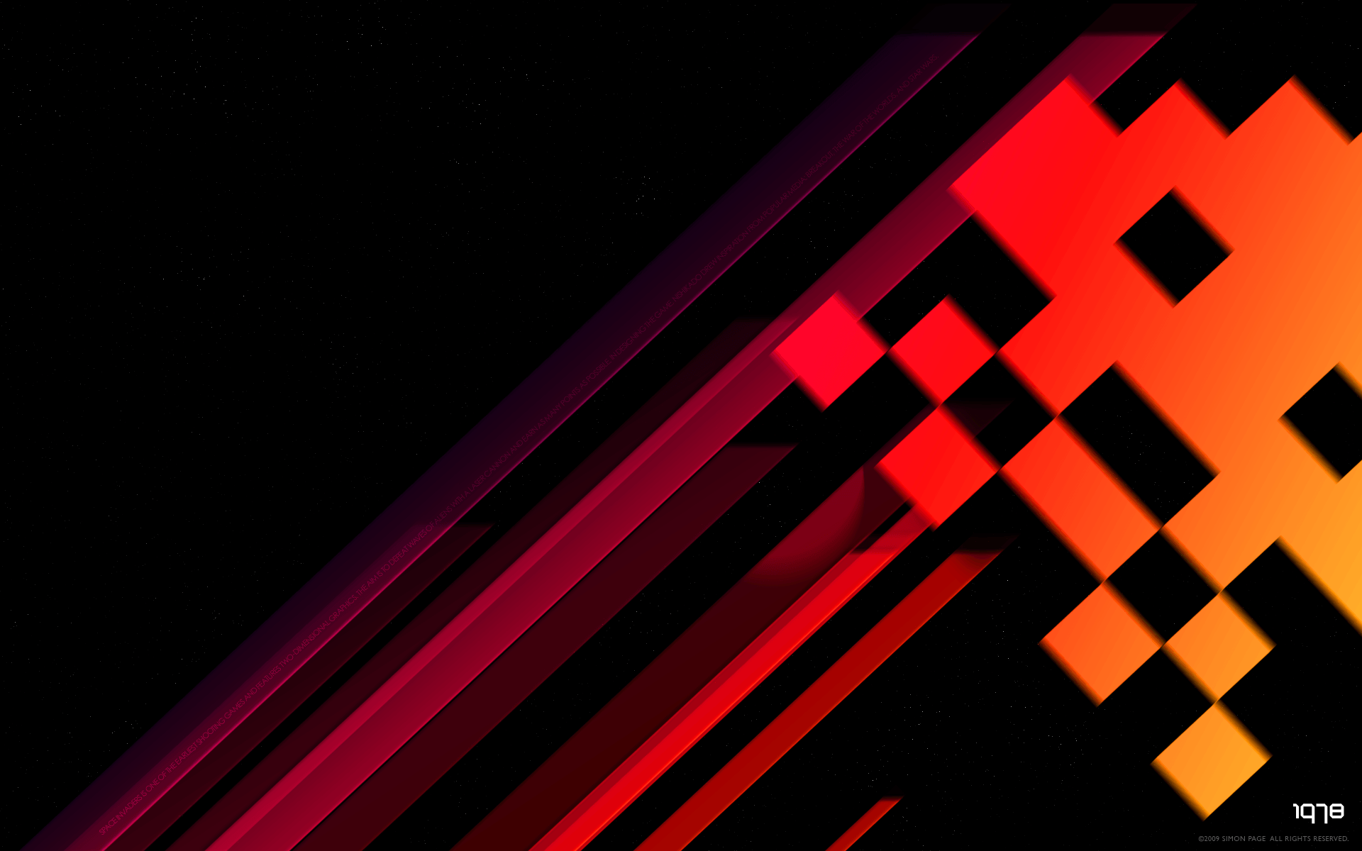 Space Invaders inspired wallpaper. Retro Gaming
