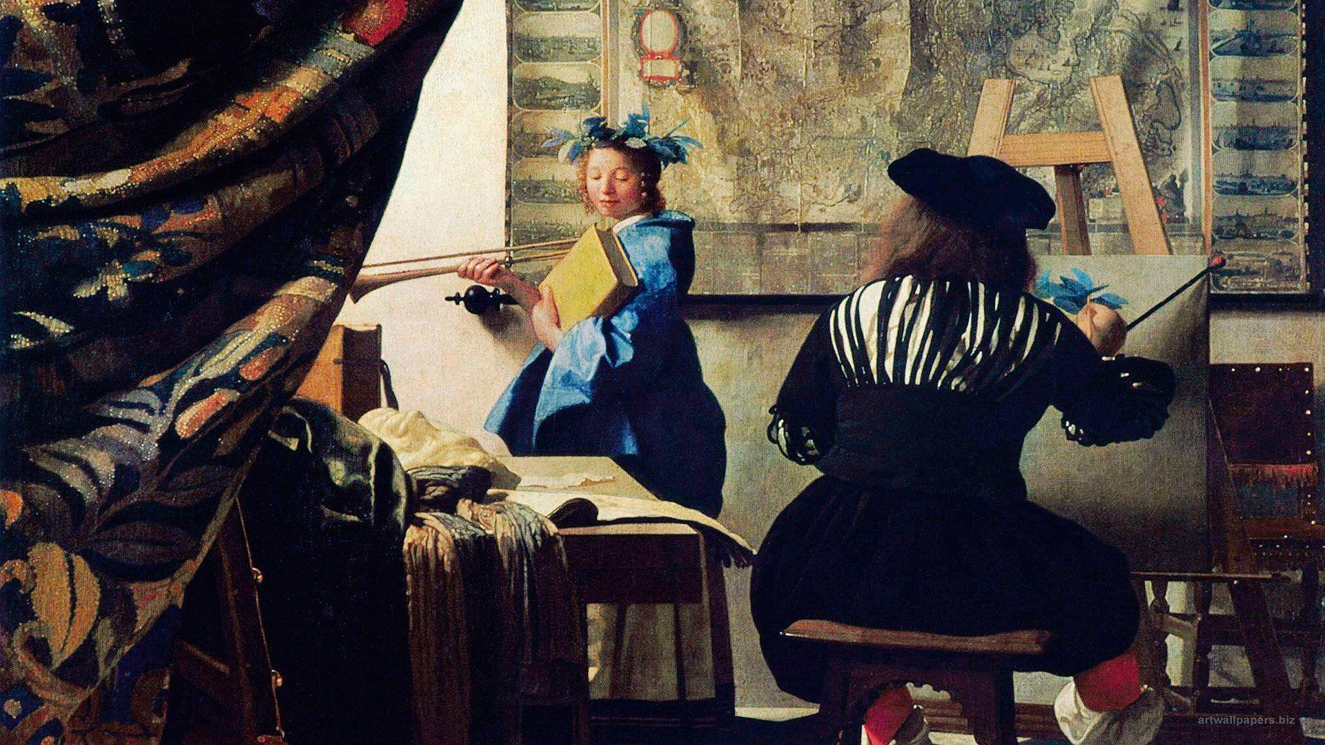 Wallpaper Jan Vermeer Painting x 1080 Painting
