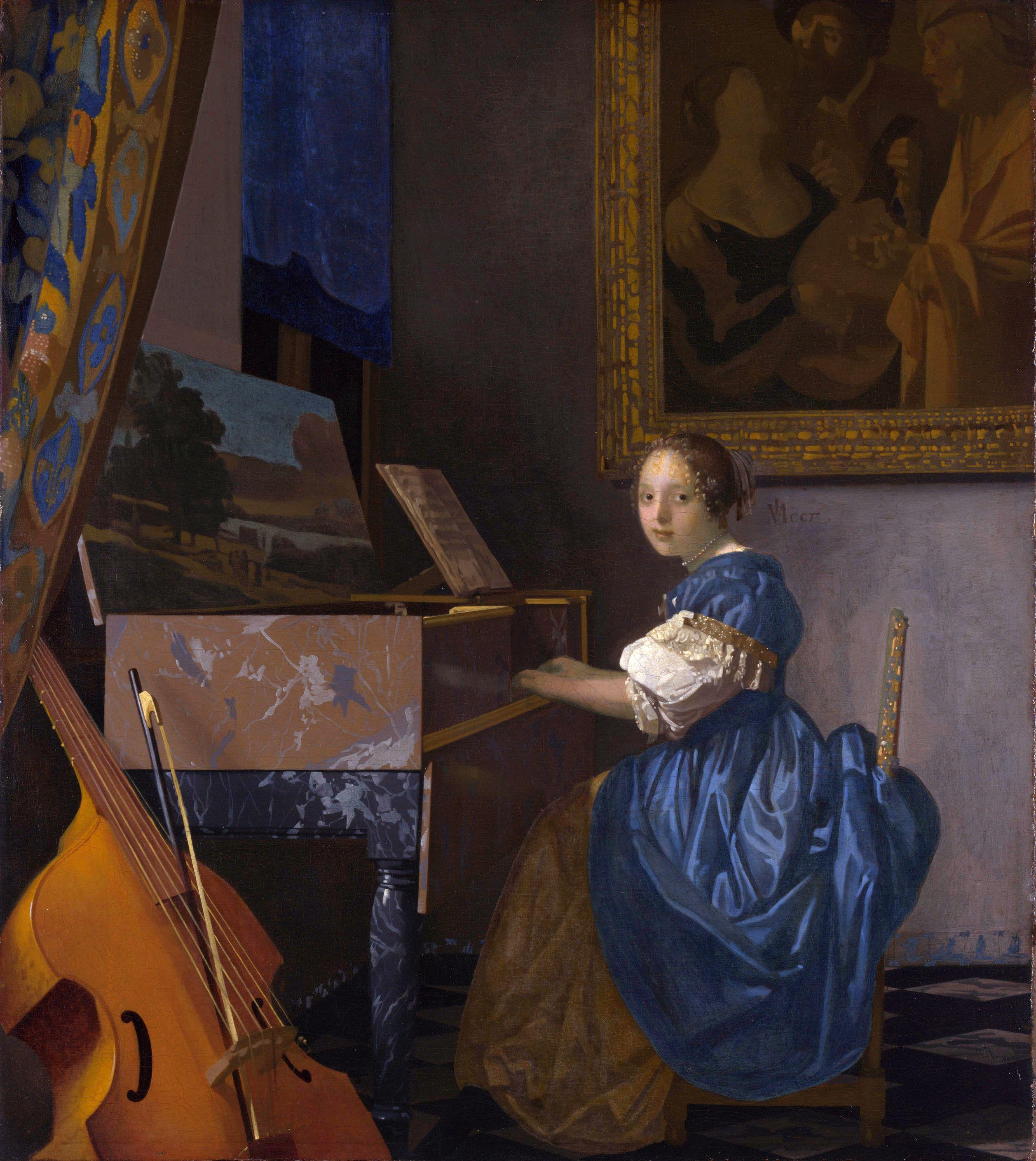 Jan Vermeer. Johannes Vermeer Klavecimbelspeelster