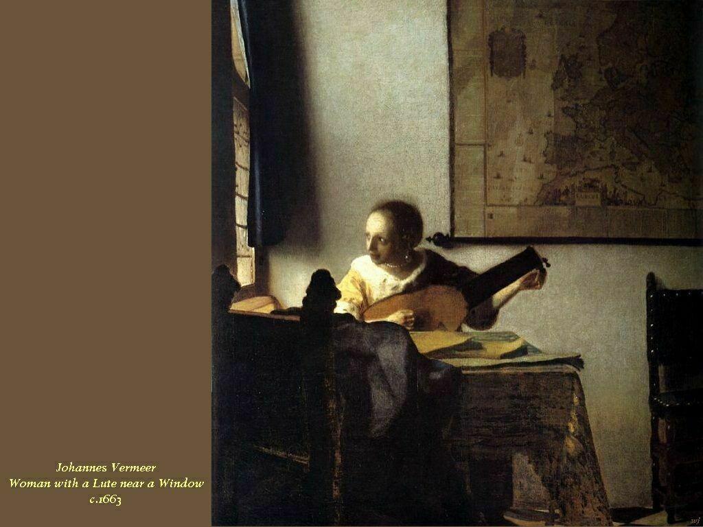 Johannes Vermeer Woman With A Lute Near A Window C 1