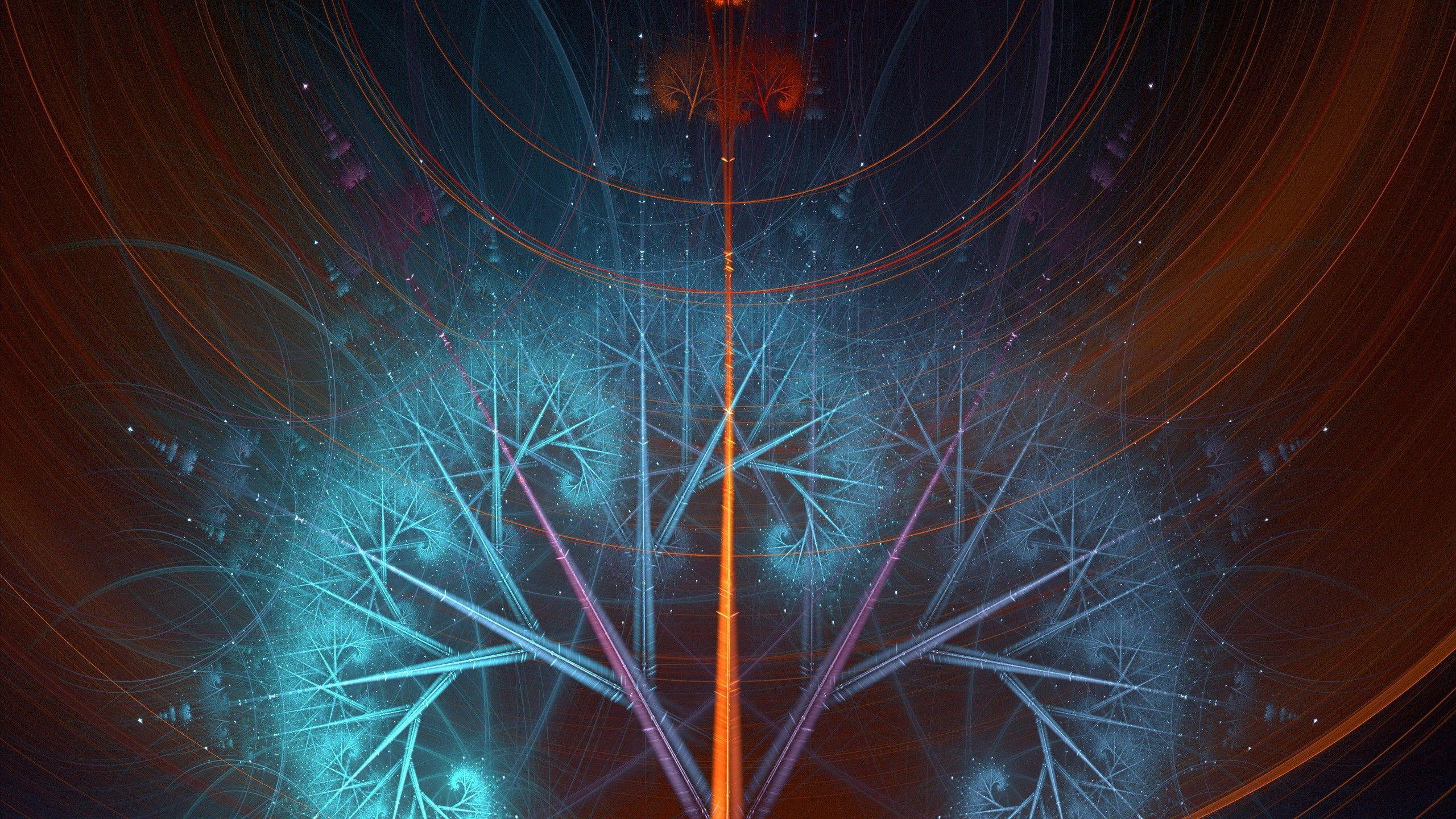 Wallpaper Yggdrasil, Mythical tree, Creative Graphics