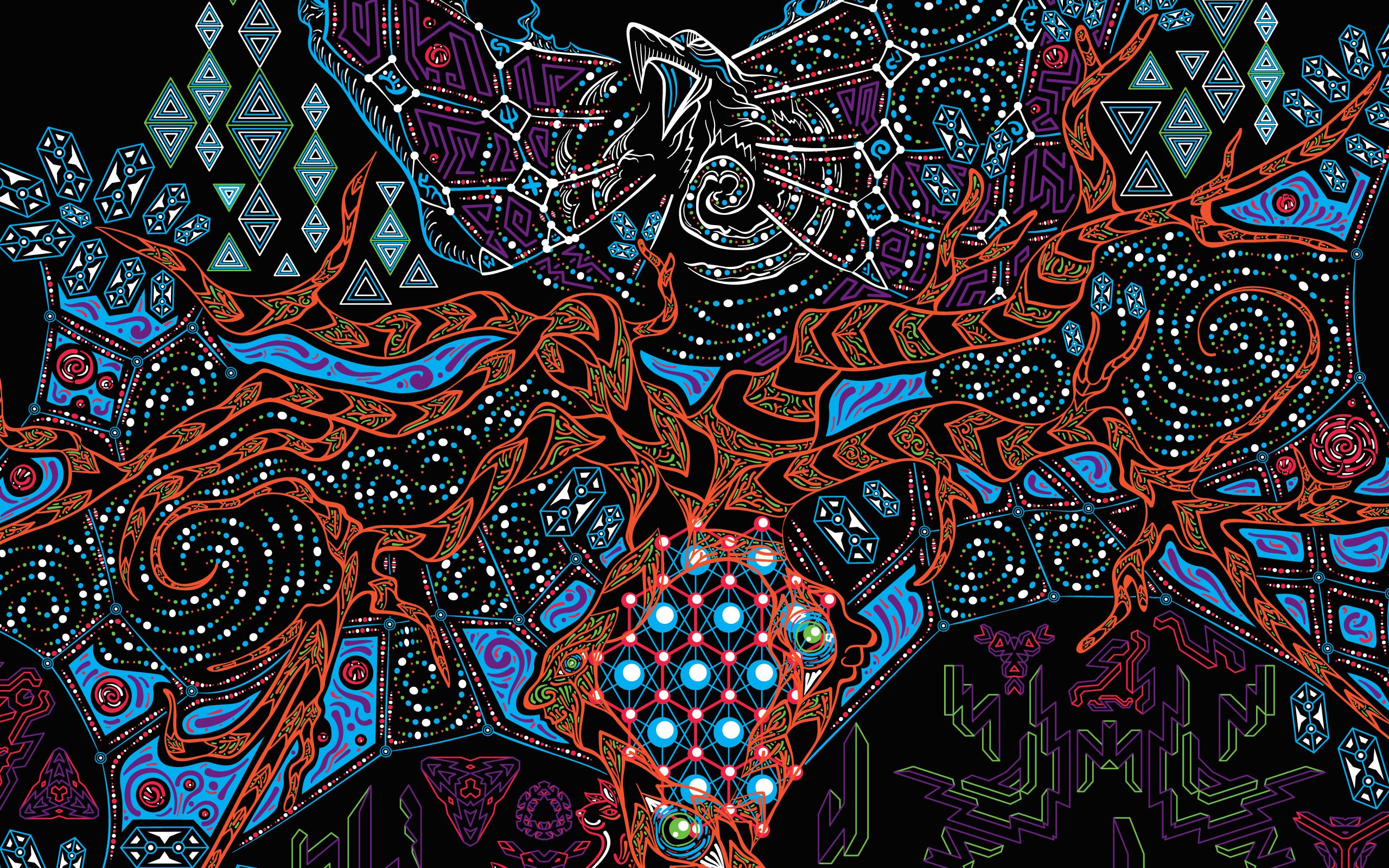 Psychedelic Yggdrasil The Tree Of Life T Shirt Design