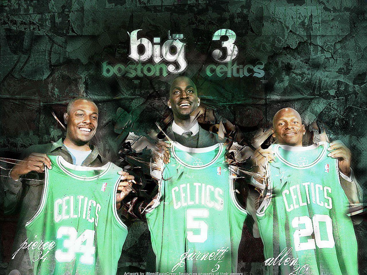 Boston Celtics Big 3 Wallpaper. Basketball Wallpaper at