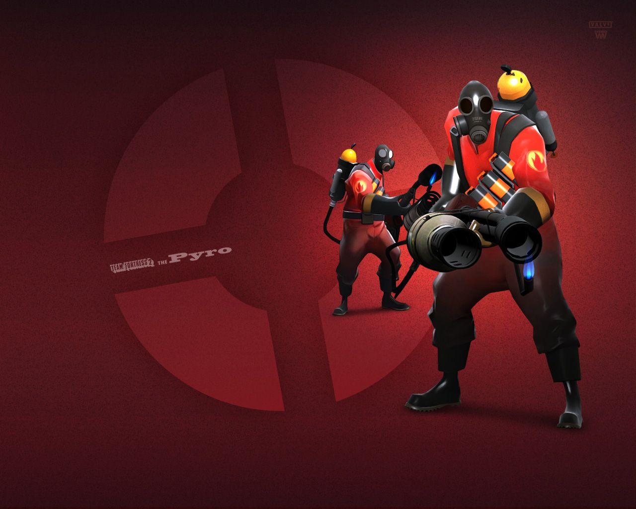 Team Fortress 2: Pyro Phone Tablet Wallpaper