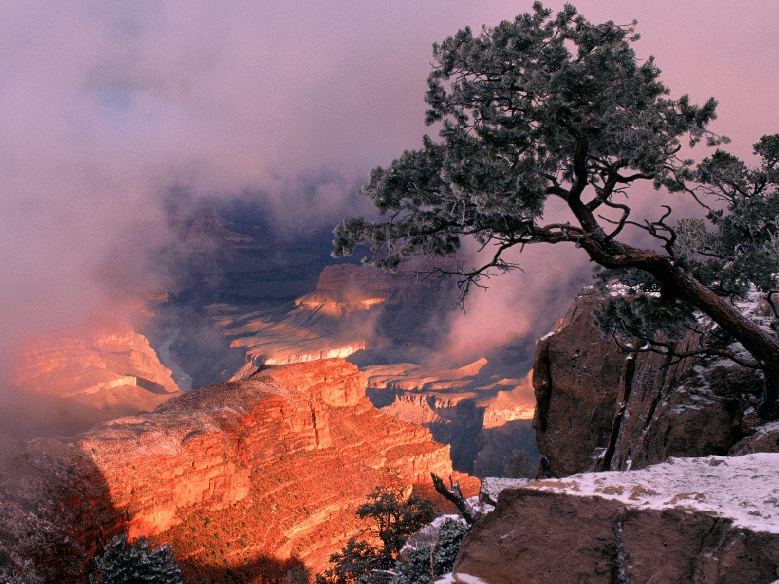 Clearing Winter Storm, Grand Canyon National Par. Nature Desktop