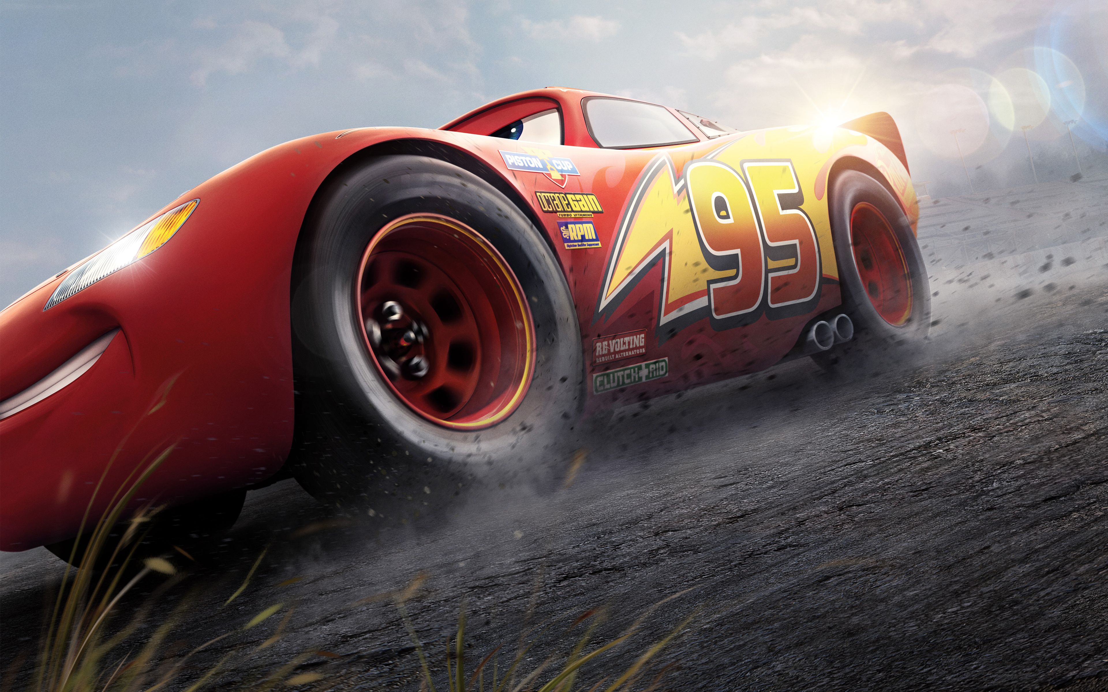 Lightning McQueen Cars 3 4K 8K Wallpaper