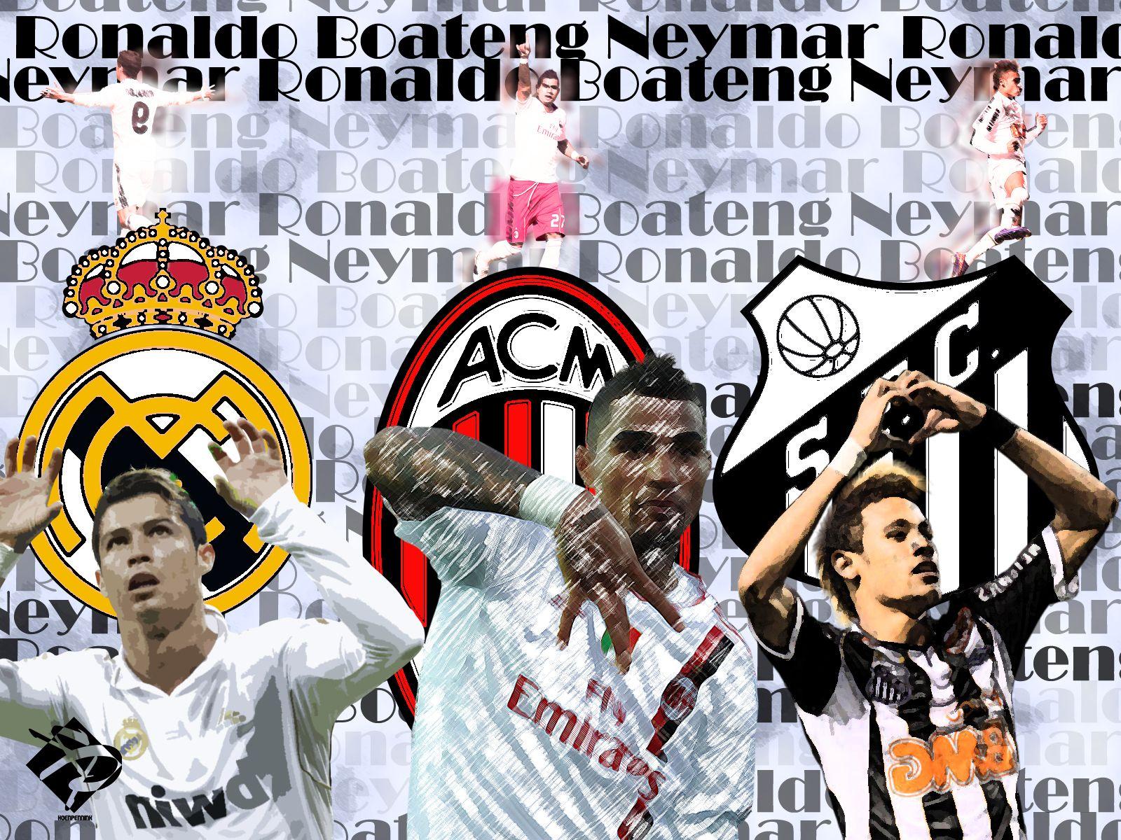 Cristiano Ronaldo Boateng Neymar Wallpaper