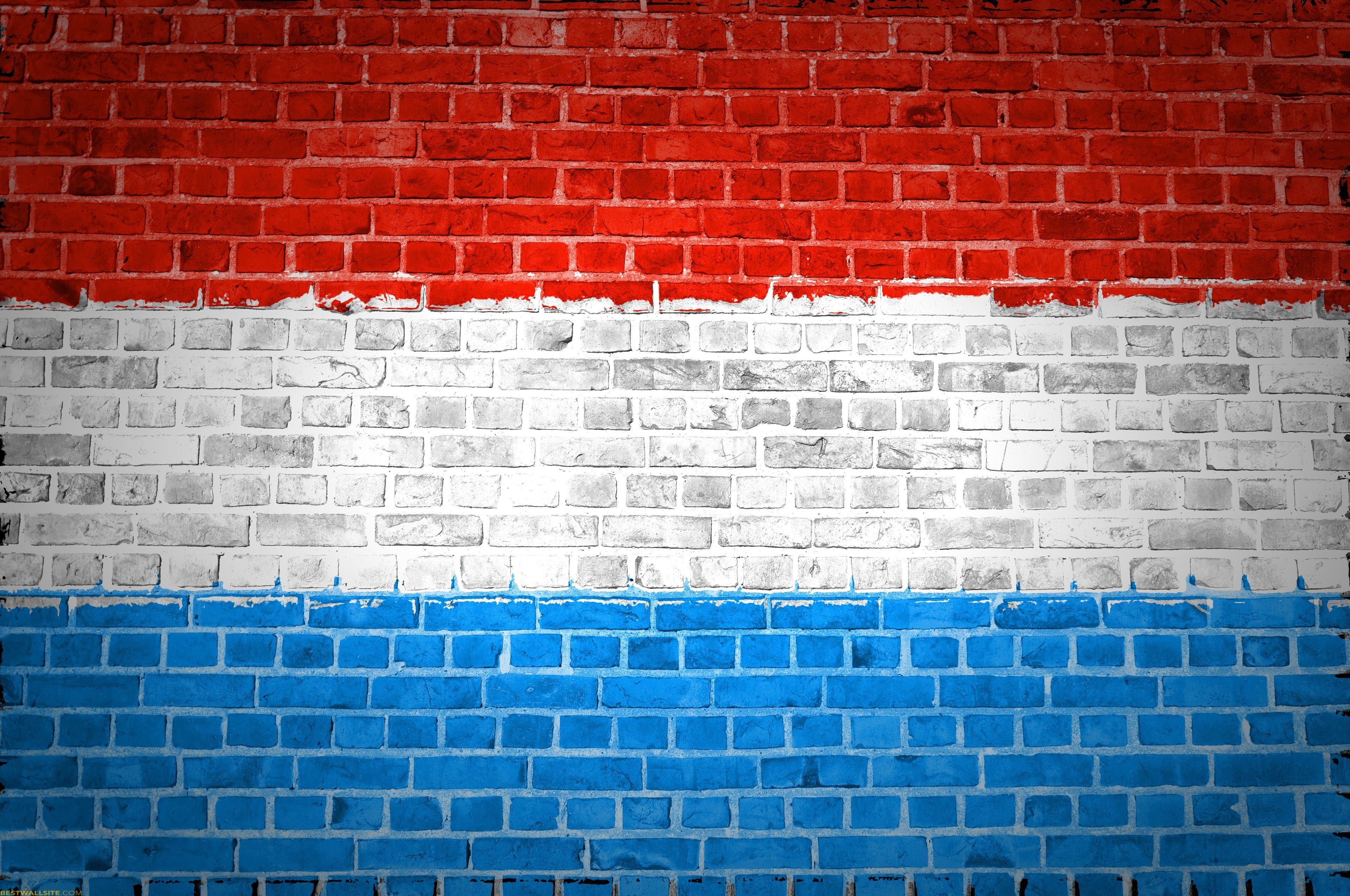Luxembourg Flag Wall