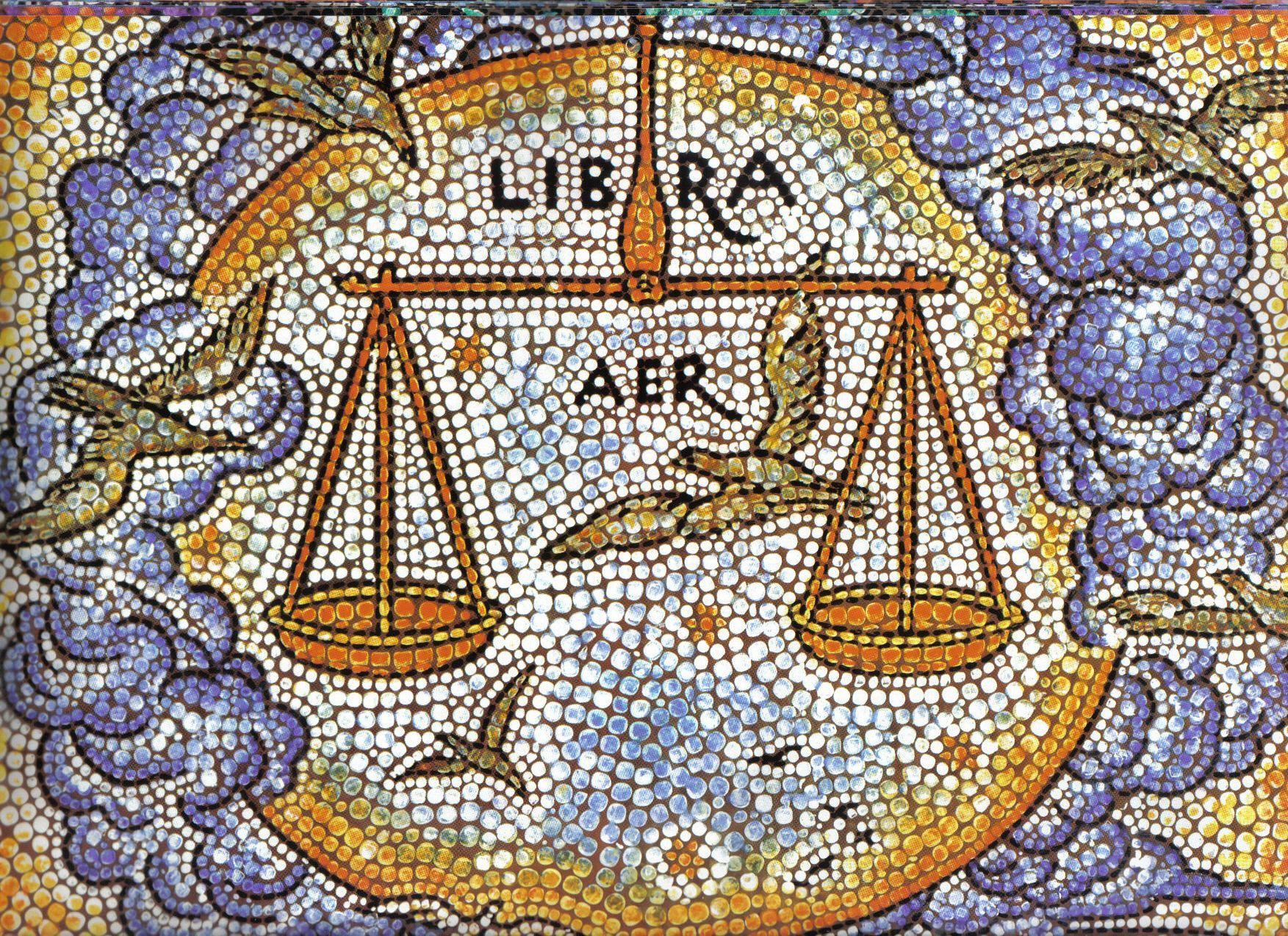 Zodiac, Signs, Libra, Mosaic, High, Definition, Wallpaper