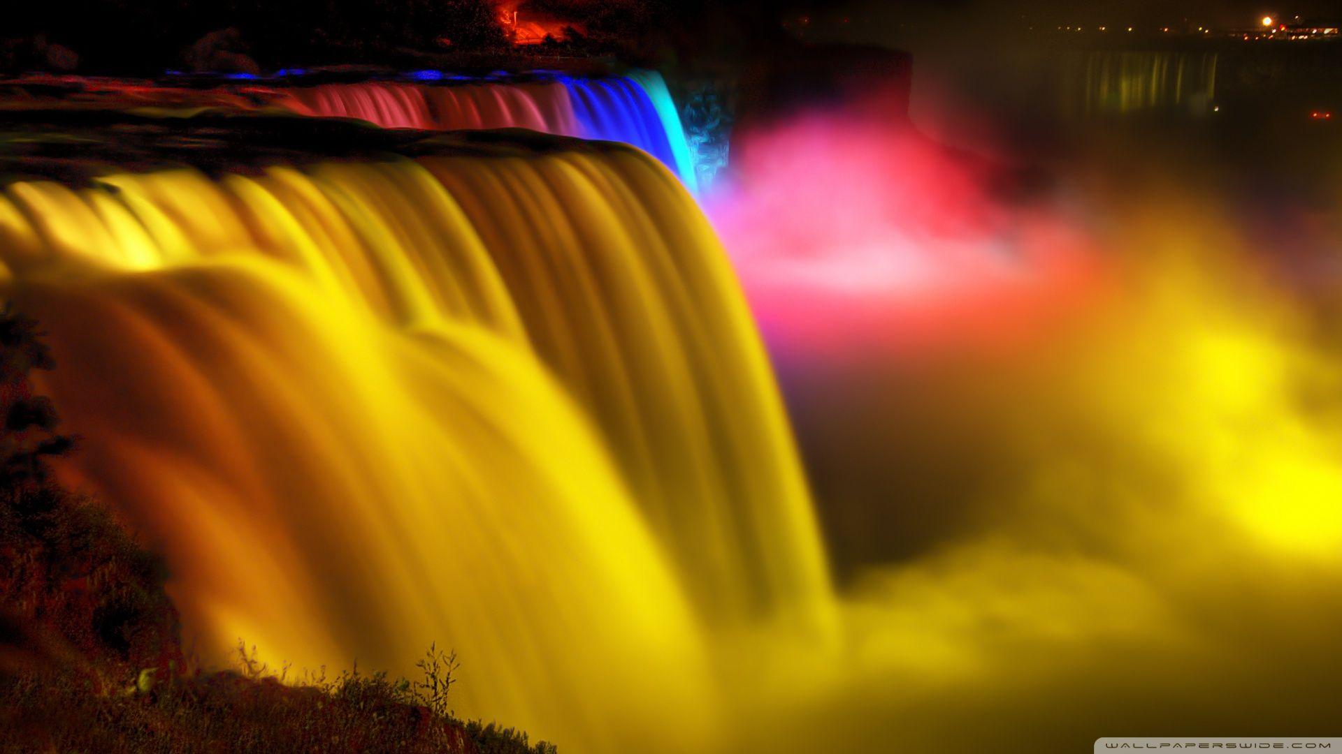 Niagara Falls Night View HD desktop wallpaper, Widescreen, High