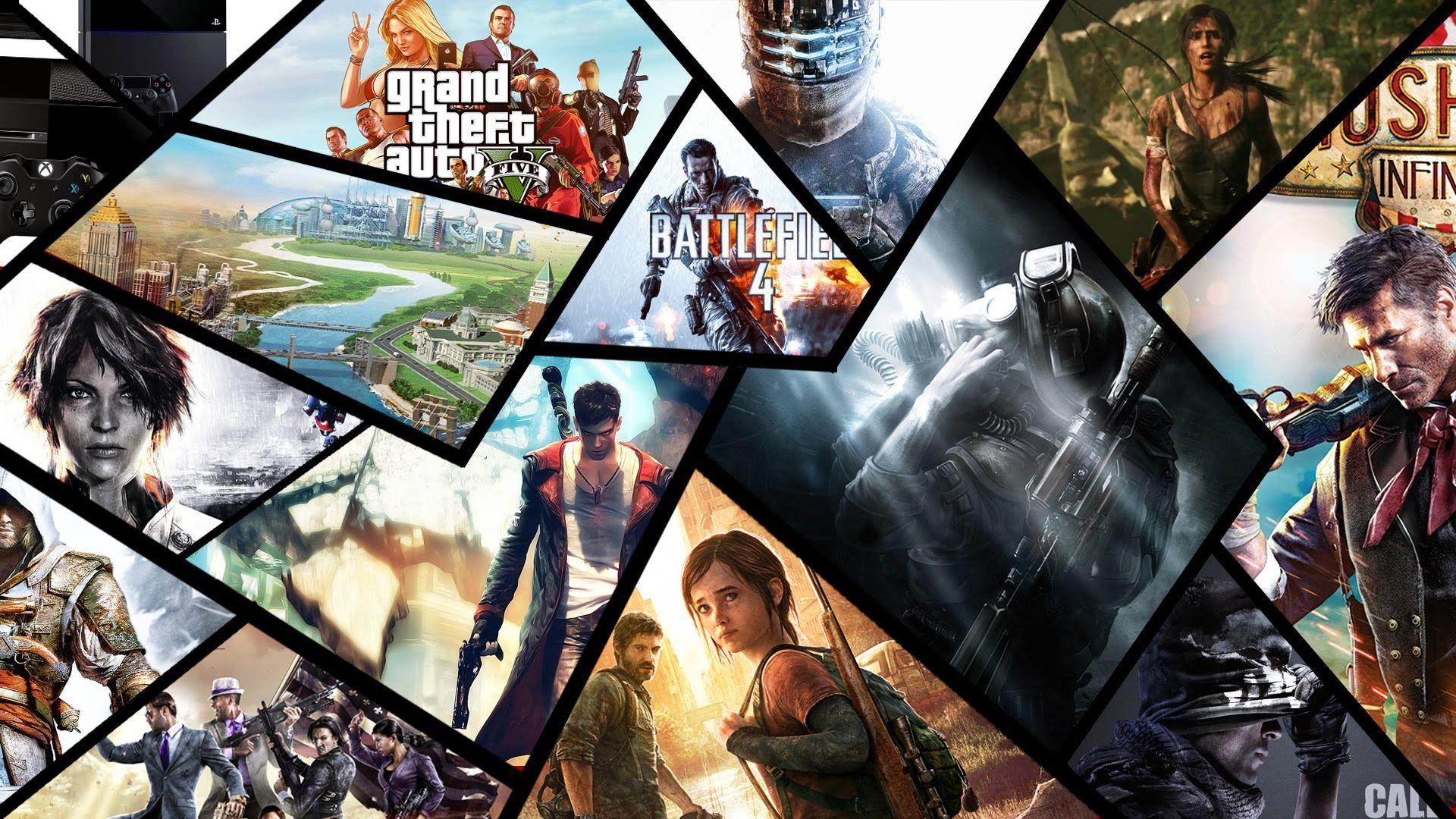 Games Collage Wallpapers Wallpaper Cave