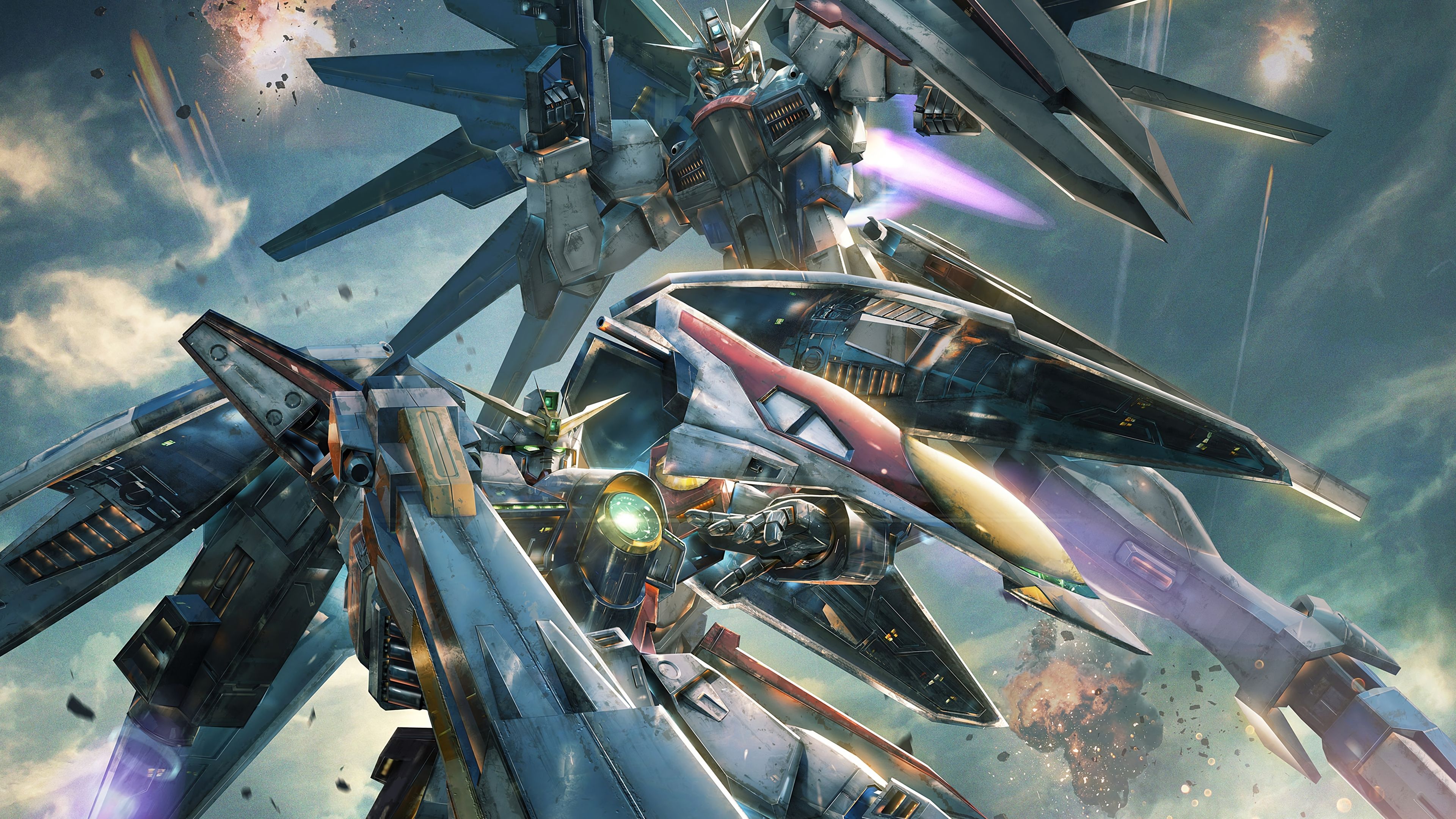 Cool Gundam Versus 4K PlayStation 4 (PS4) Game 3840x2160 wallpaper