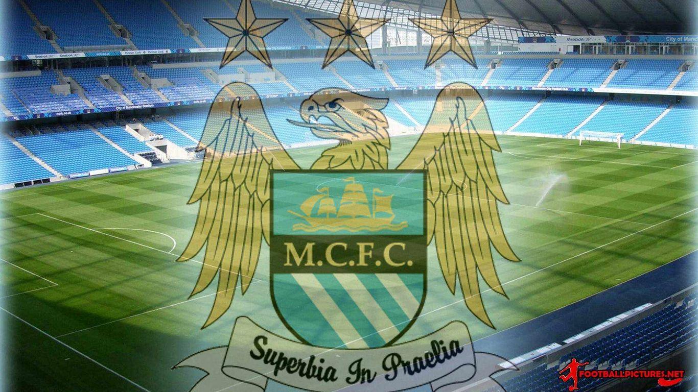 Manchester City Fc Logo and Etihad Stadium Walpapers