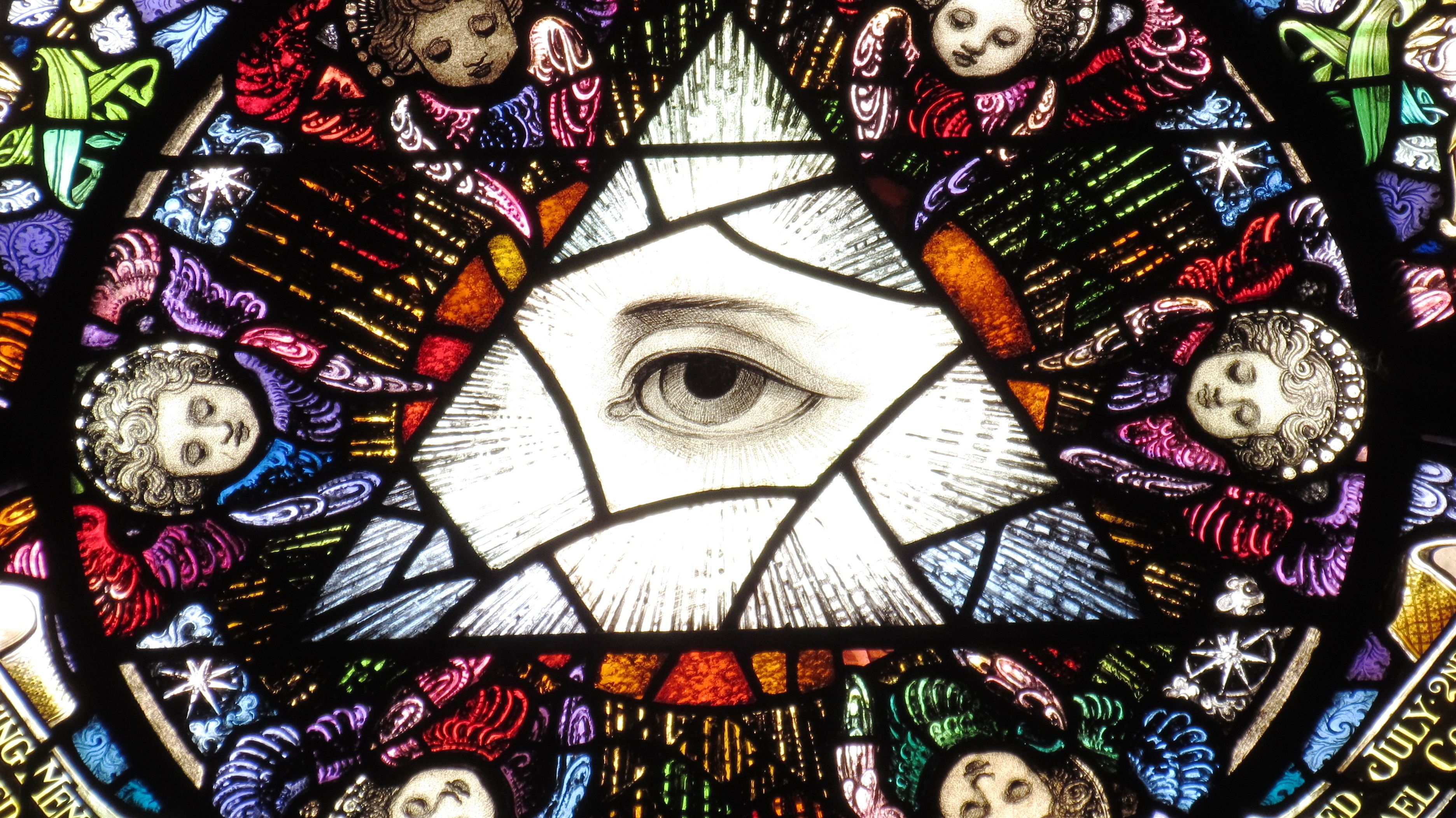 All Seeing Eye Stained Glass